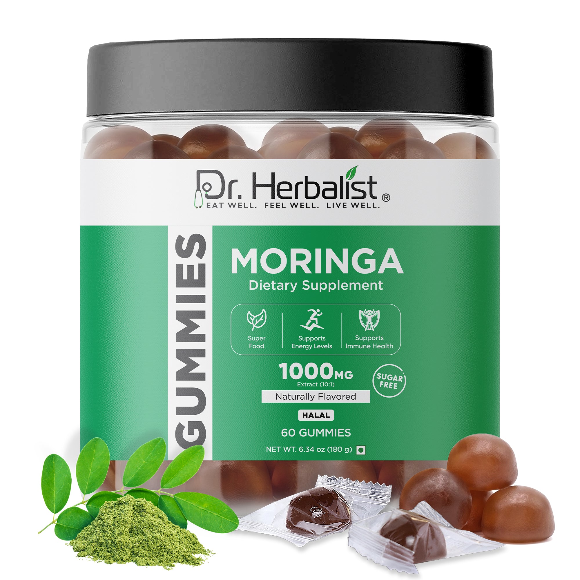 Dr Herbalist Moringa Gummies (60 Gummies) – Delicious Herbal Gummies for Daily Wellness & Nutritional Support