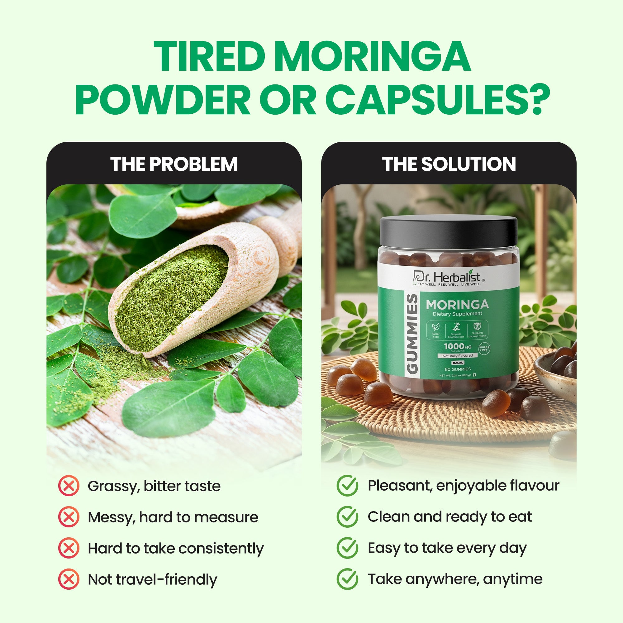 Dr Herbalist Moringa Gummies (60 Gummies) – Delicious Herbal Gummies for Daily Wellness & Nutritional Support