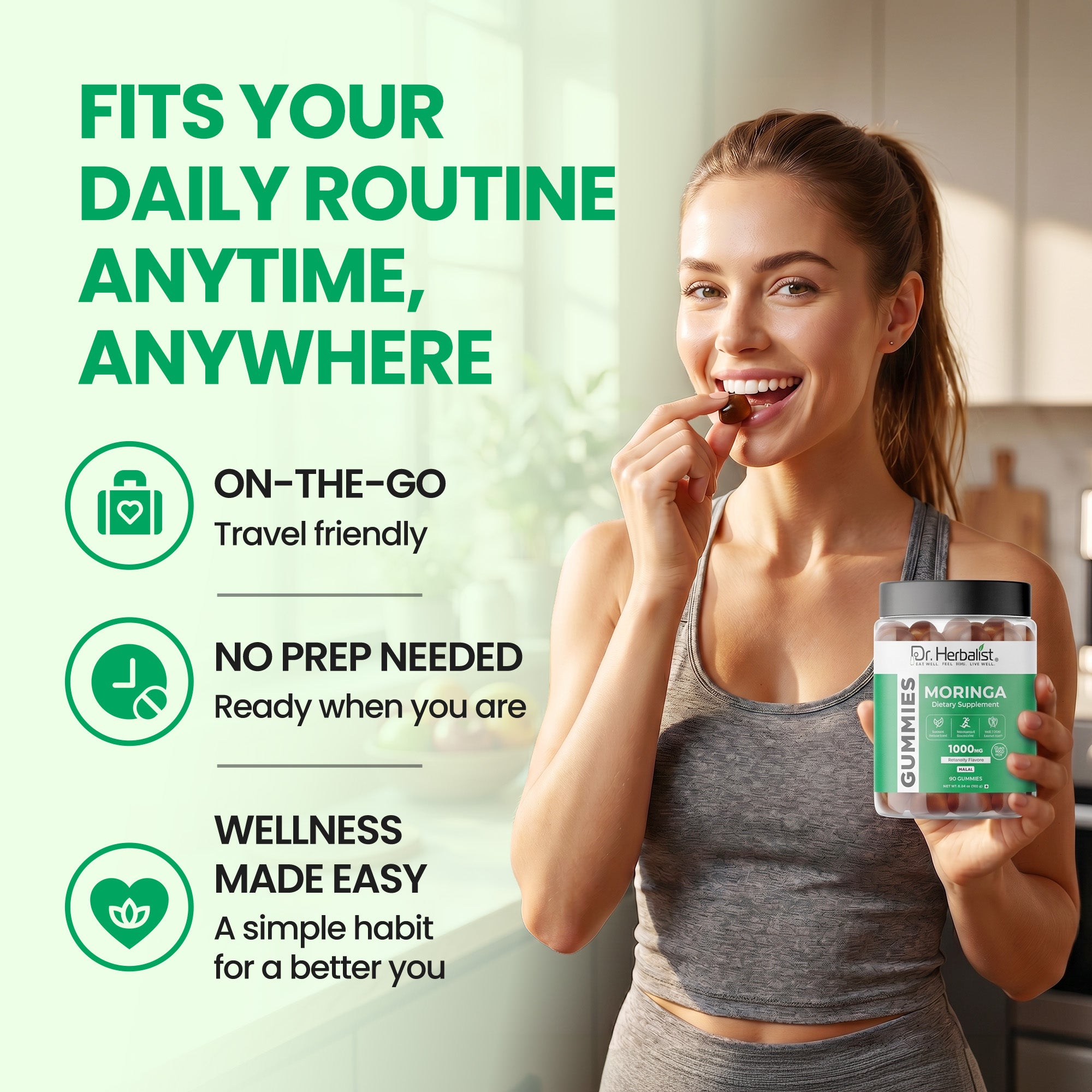 Dr Herbalist Moringa Gummies (90 Gummies) – Delicious Herbal Gummies for Daily Wellness & Nutritional Support