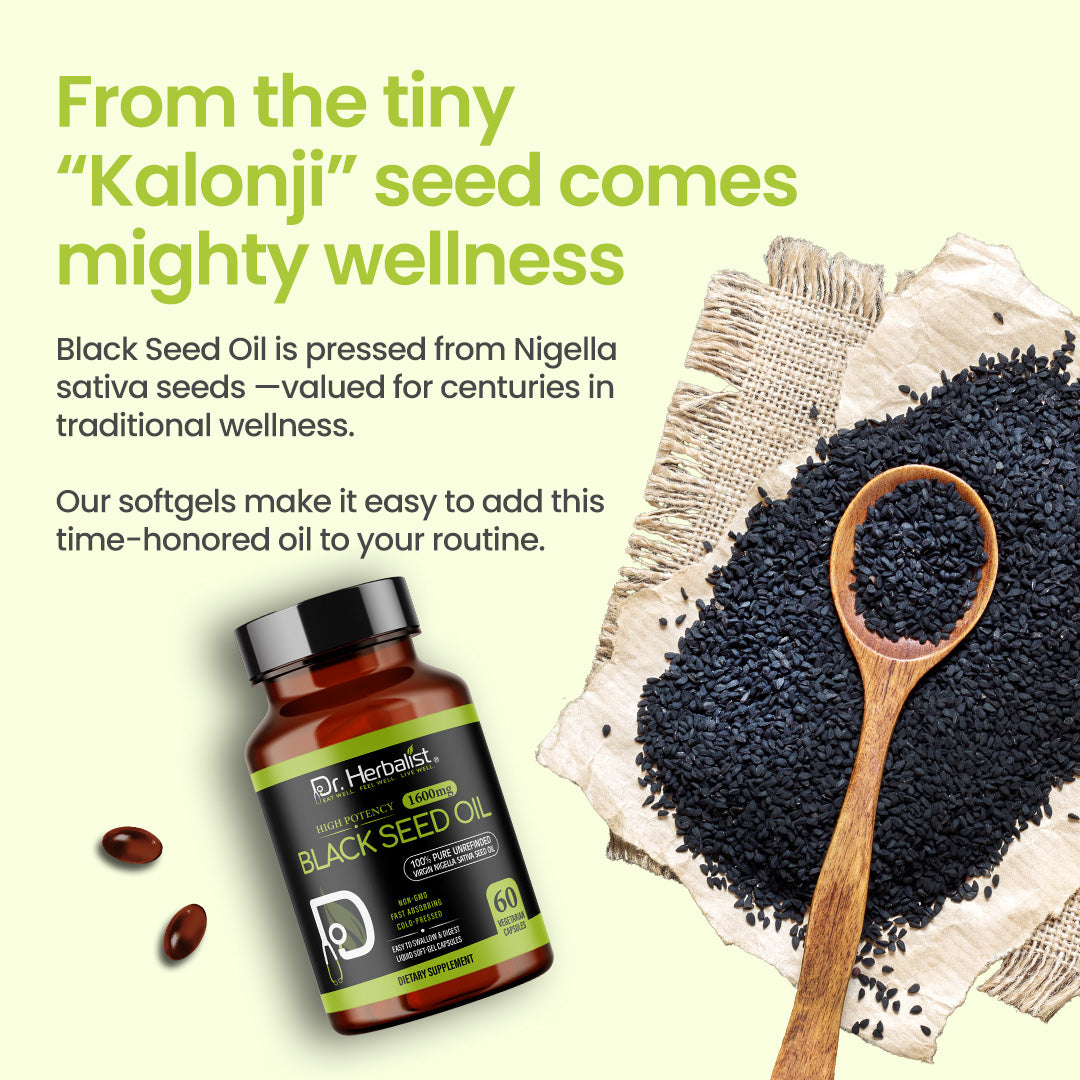 DR. HERBALIST Blackseed Oil 60 Capsule 1600mg