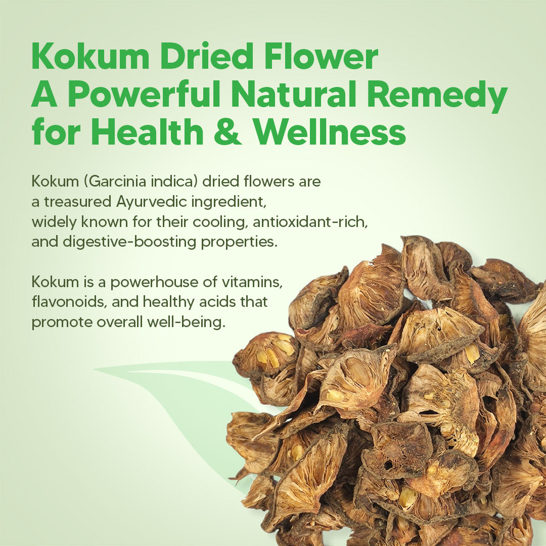 Dr Herbalist Kokum Flower 100g | Natural Herbal Remedy | Rich in Antioxidants | Supports Digestion, Skin Health & Overall Wellness | 100% Pure & Natural
