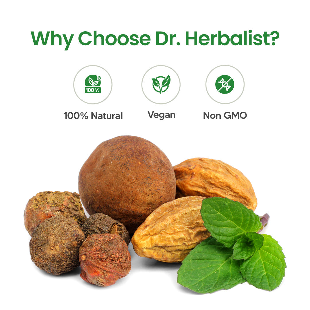 Dr. HERBALIST Triphala Powder 200g - Amla Bibhitaki Haritaki Three-Fruit Ayurvedic Formula | Supports Digestive Wellness & Gentle Detoxification* | Halal, Vegan