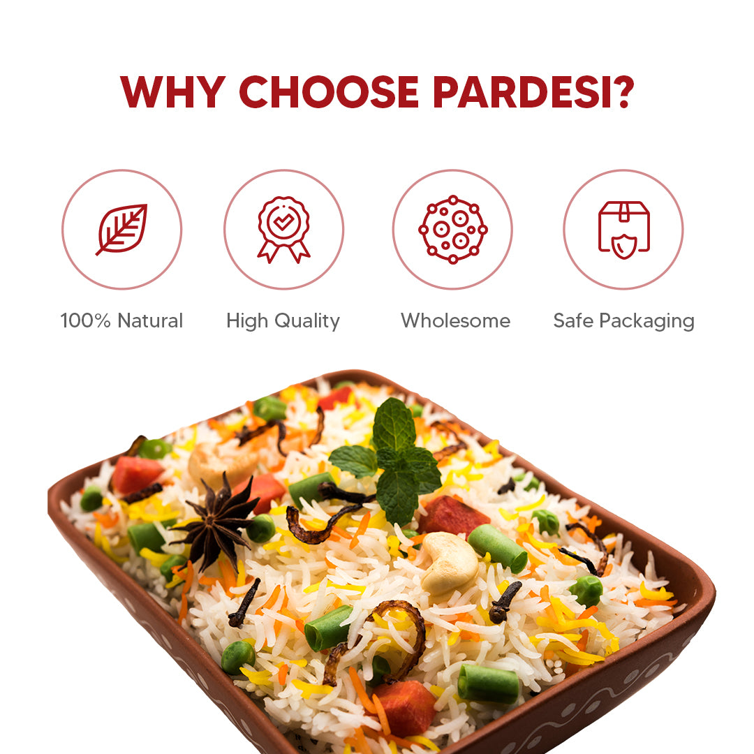 Basmati Golden Sella Parboiled Rice 10LB - Easy to Cook - Low Glycemic Index NON GMO - Made in India