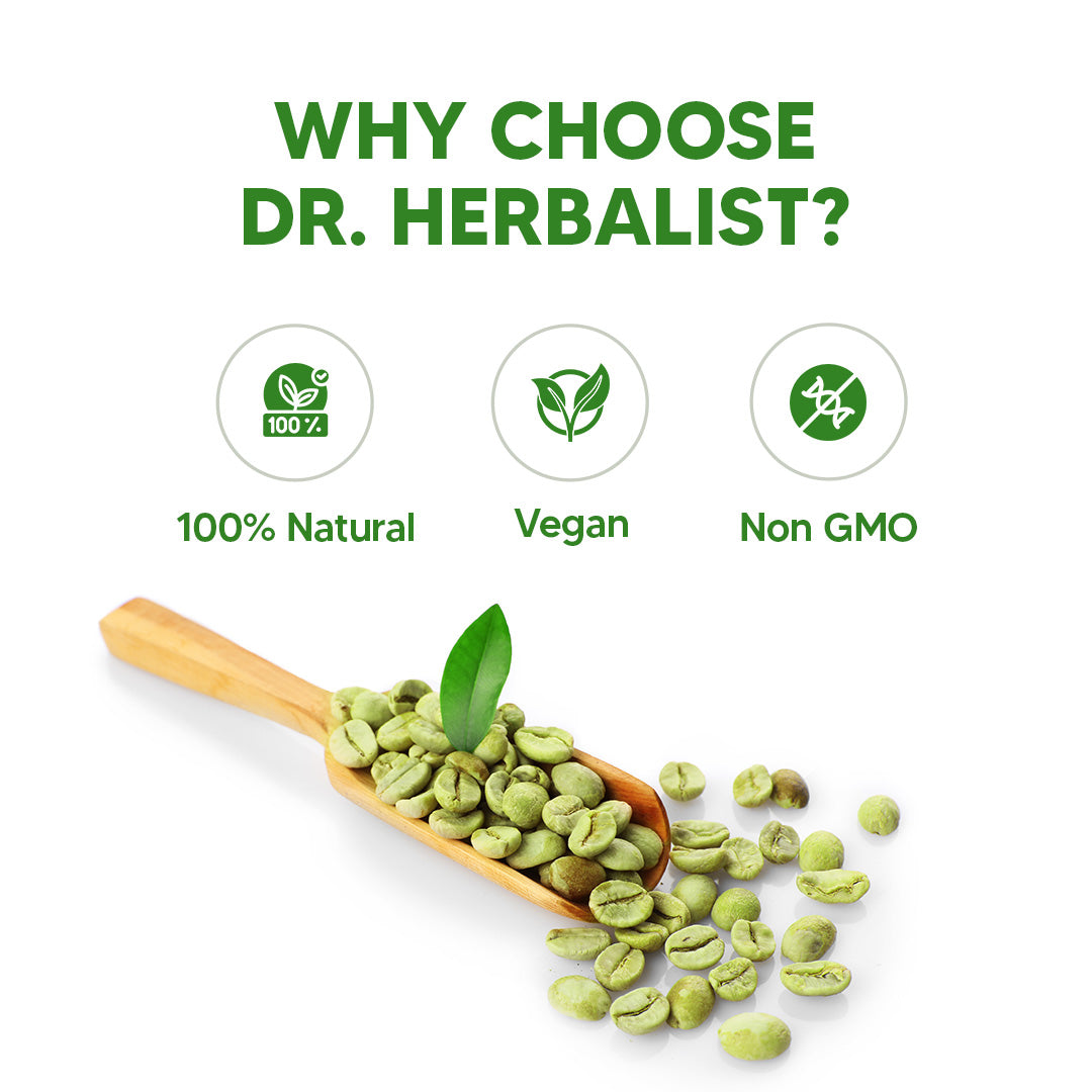 DR. HERBALIST Green Coffee Extract 450mg 60 Capsules
