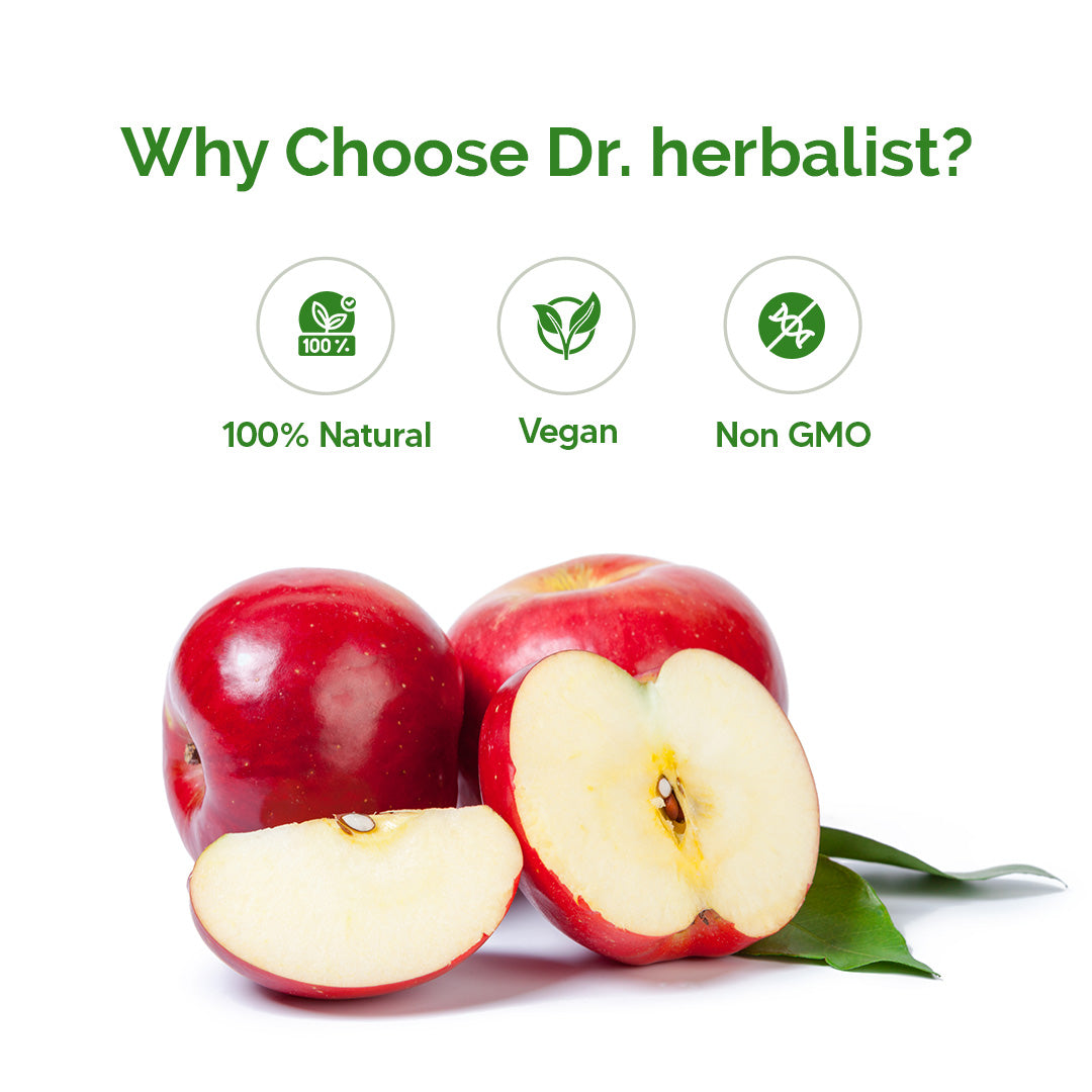 Dr. HERBALIST Apple Cider Vinegar Extract 500mg Capsules – Herbal Supplement for Daily Wellness Support | 60 Capsules