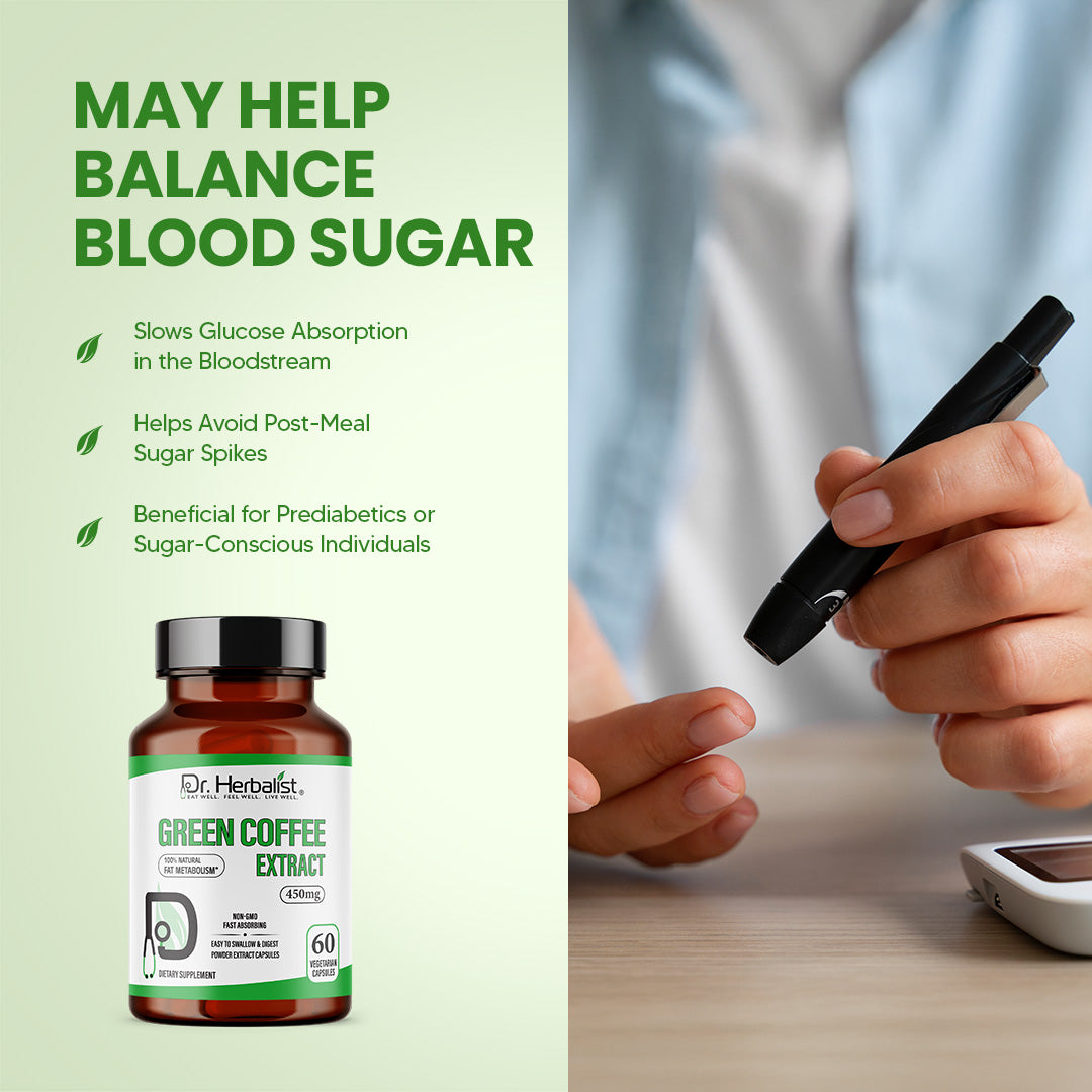 DR. HERBALIST Green Coffee Extract 450mg 60 Capsules