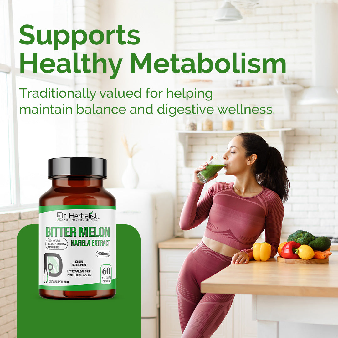 DR. HERBALIST Karela Bitter Melon Extract 400mg 60 Capsules