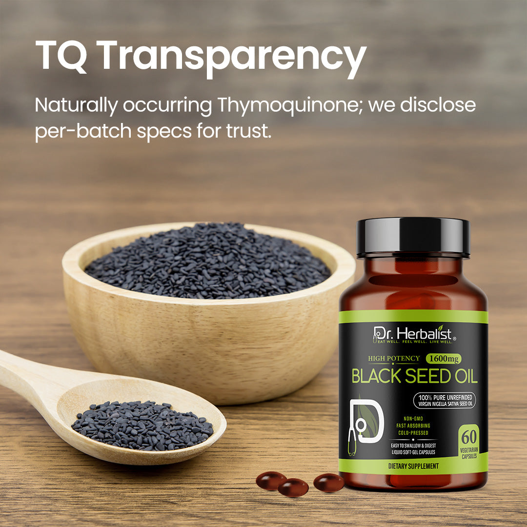 DR. HERBALIST Blackseed Oil 60 Capsule 1600mg