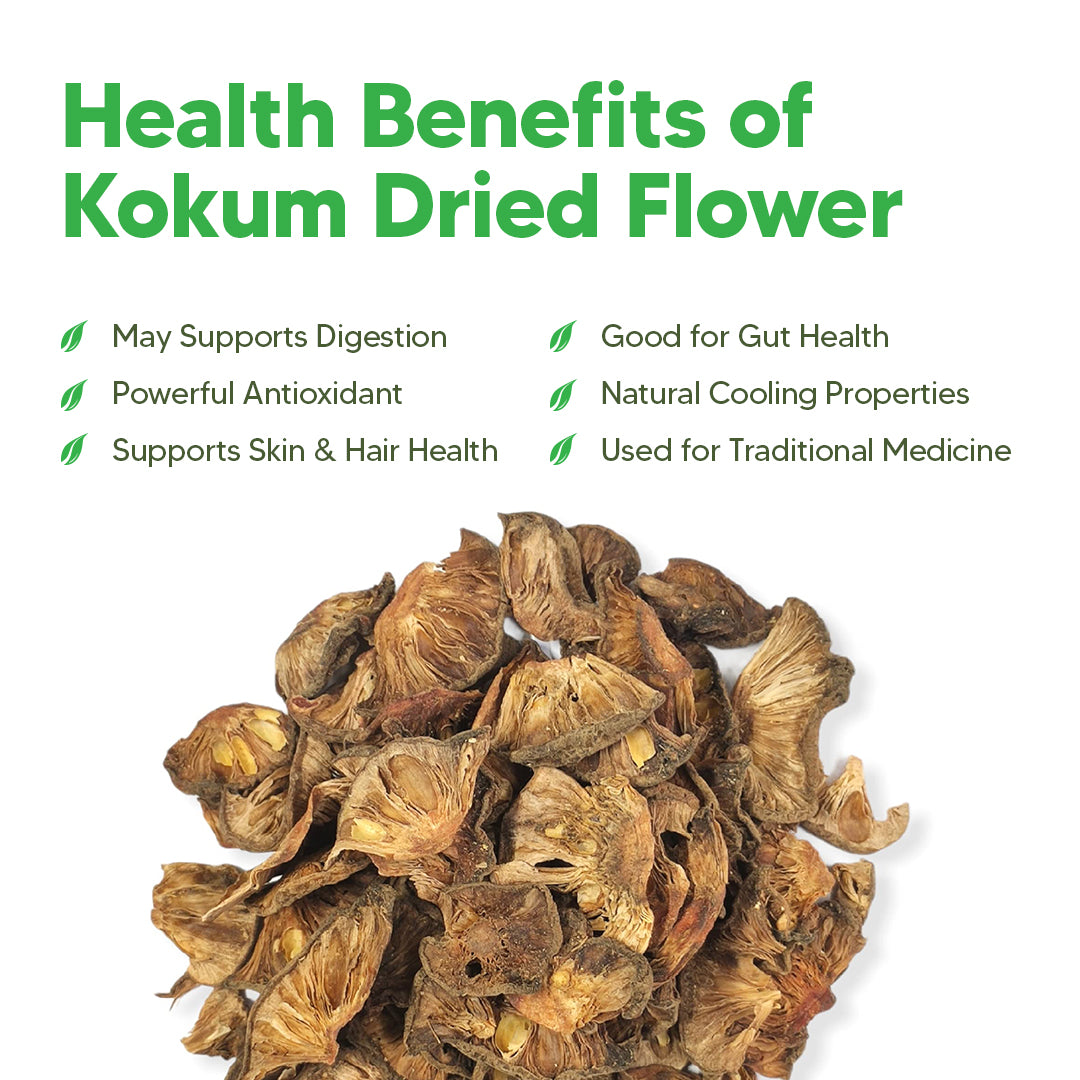 Dr Herbalist Kokum Flower 100g | Natural Herbal Remedy | Rich in Antioxidants | Supports Digestion, Skin Health & Overall Wellness | 100% Pure & Natural