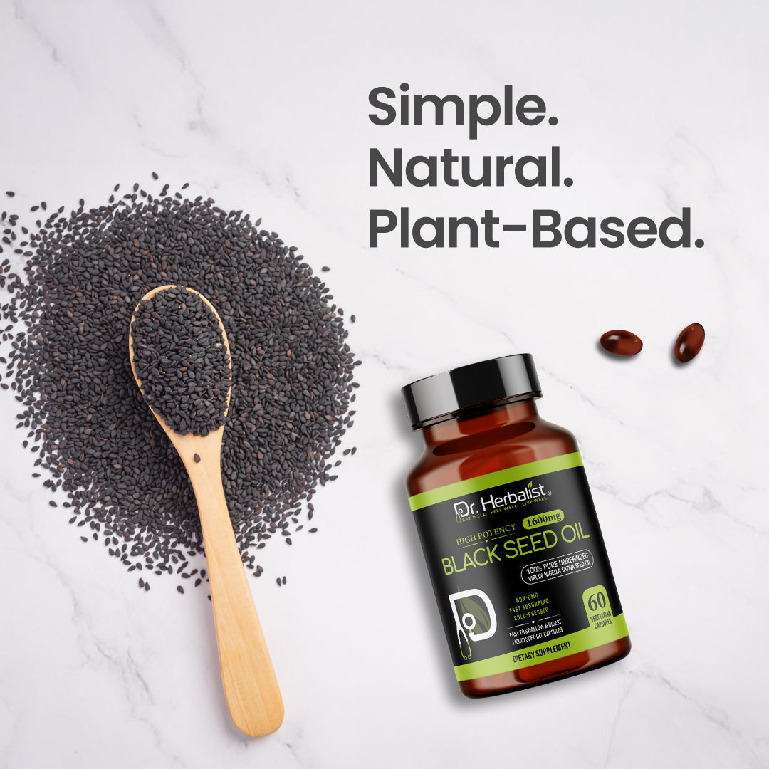 DR. HERBALIST Blackseed Oil 60 Capsule 1600mg