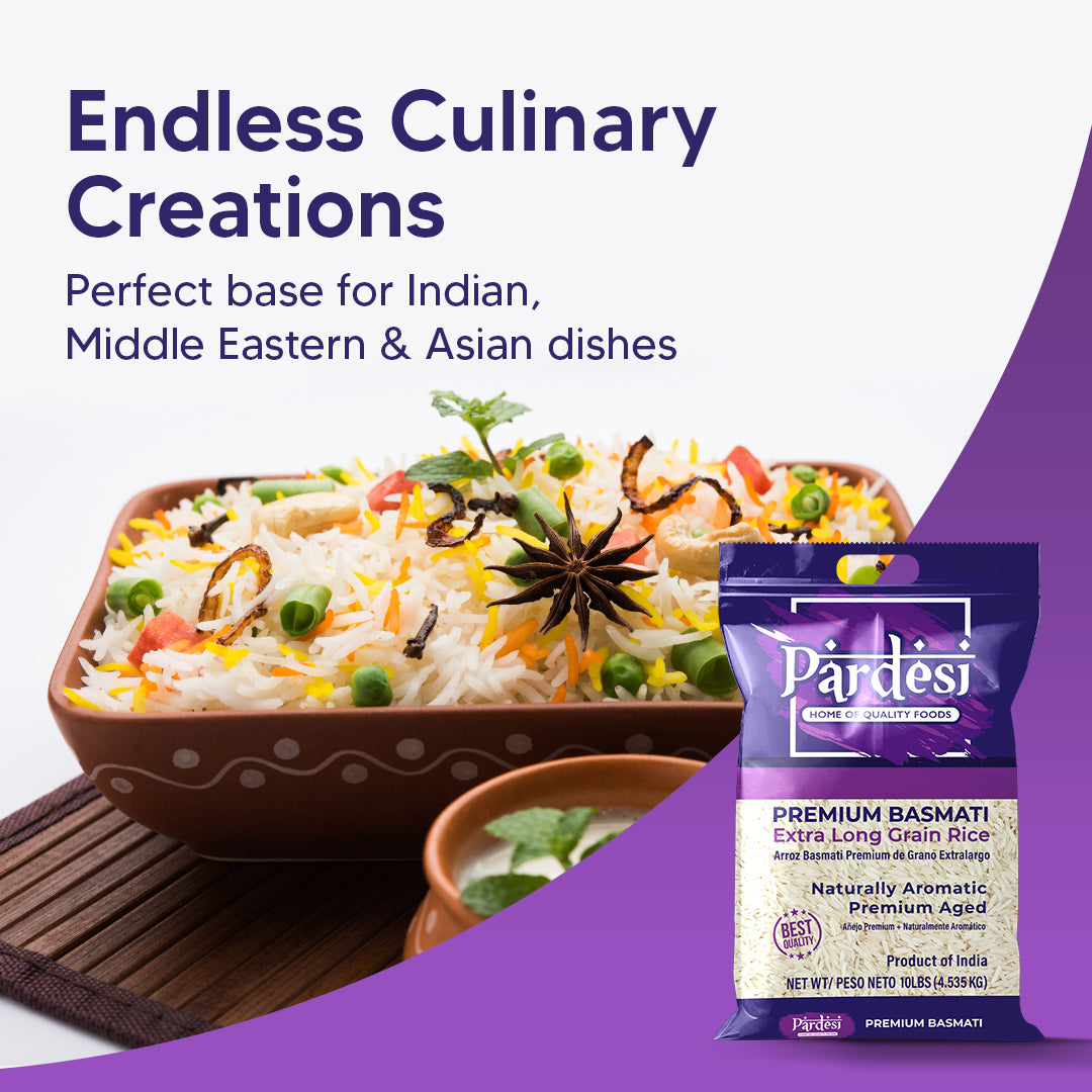PARDESI Extra Long Basmati Rice 10LB