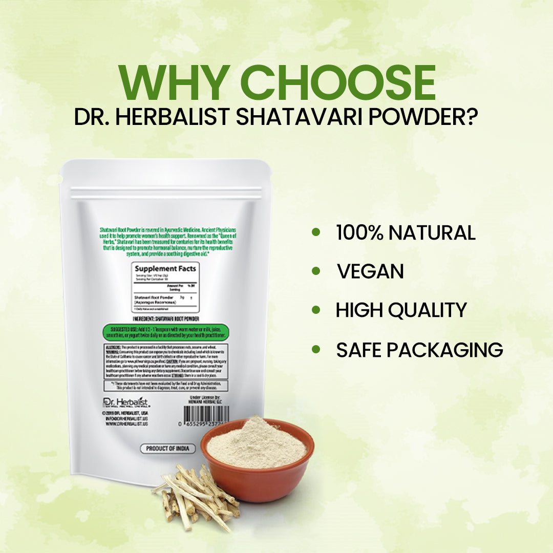 DR. HERBALIST Shatavari Powder 200g