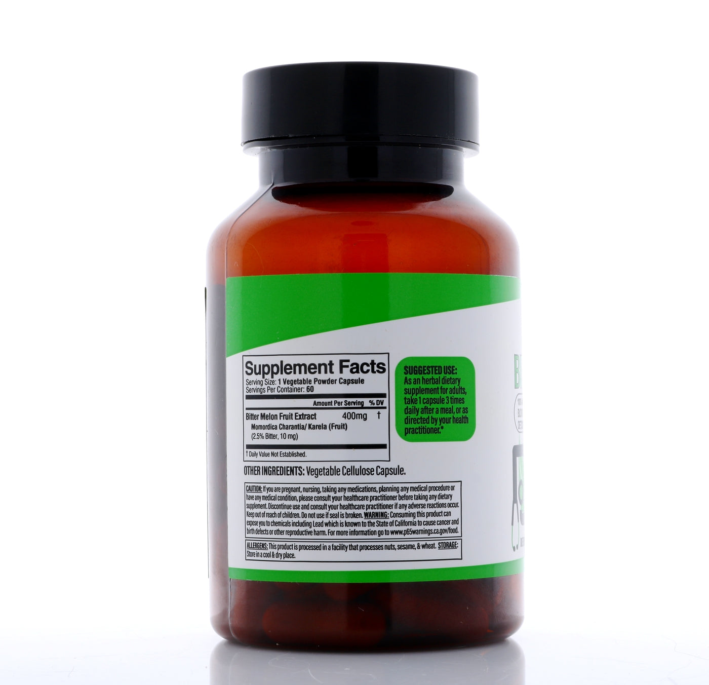 Dr. HERBALIST Bitter Melon Extract Capsules - 400mg, 60 Count | Boosts Immunity, Energy & Vitality | Supports Digestion & Blood Sugar Levels. (Equivalent to 4000mg Bitter Melon Powder)