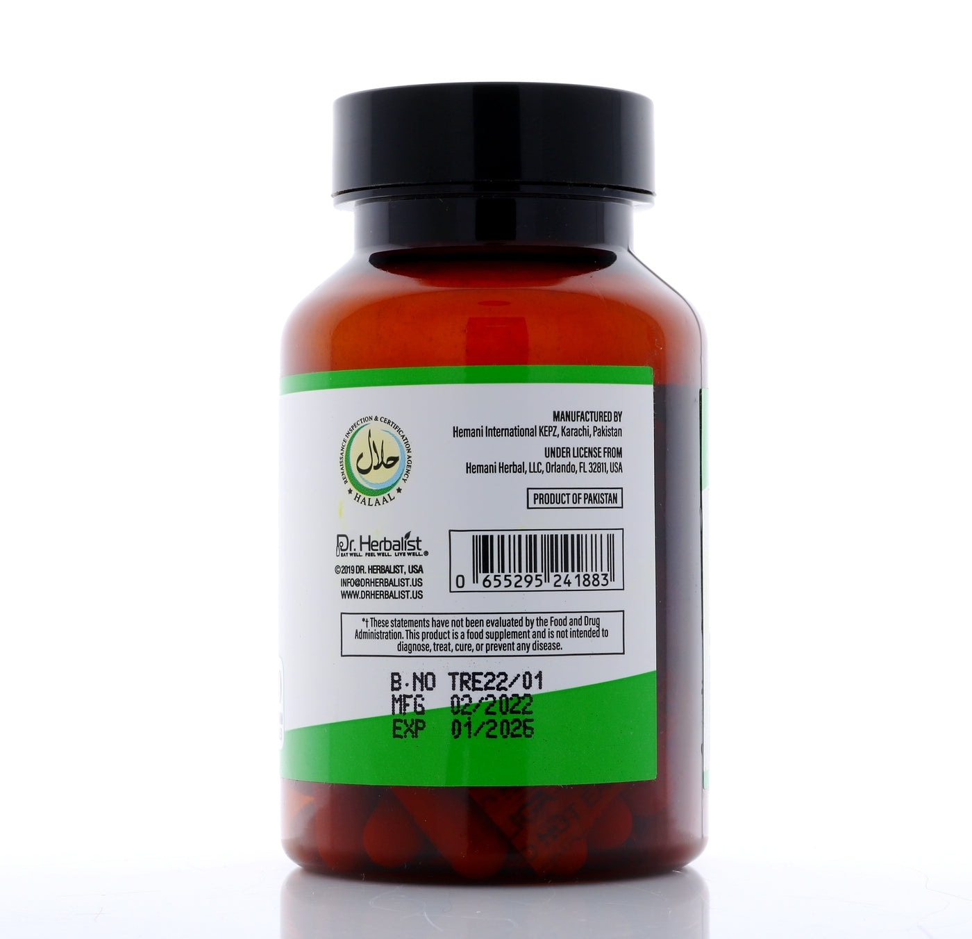 Dr. HERBALIST Turmeric Extract Capsules 250mg - Curcuma Longa Curcuminoid Concentrate | Supports Joint Comfort & Antioxidant Wellness* | Halal, Vegan | 60ct