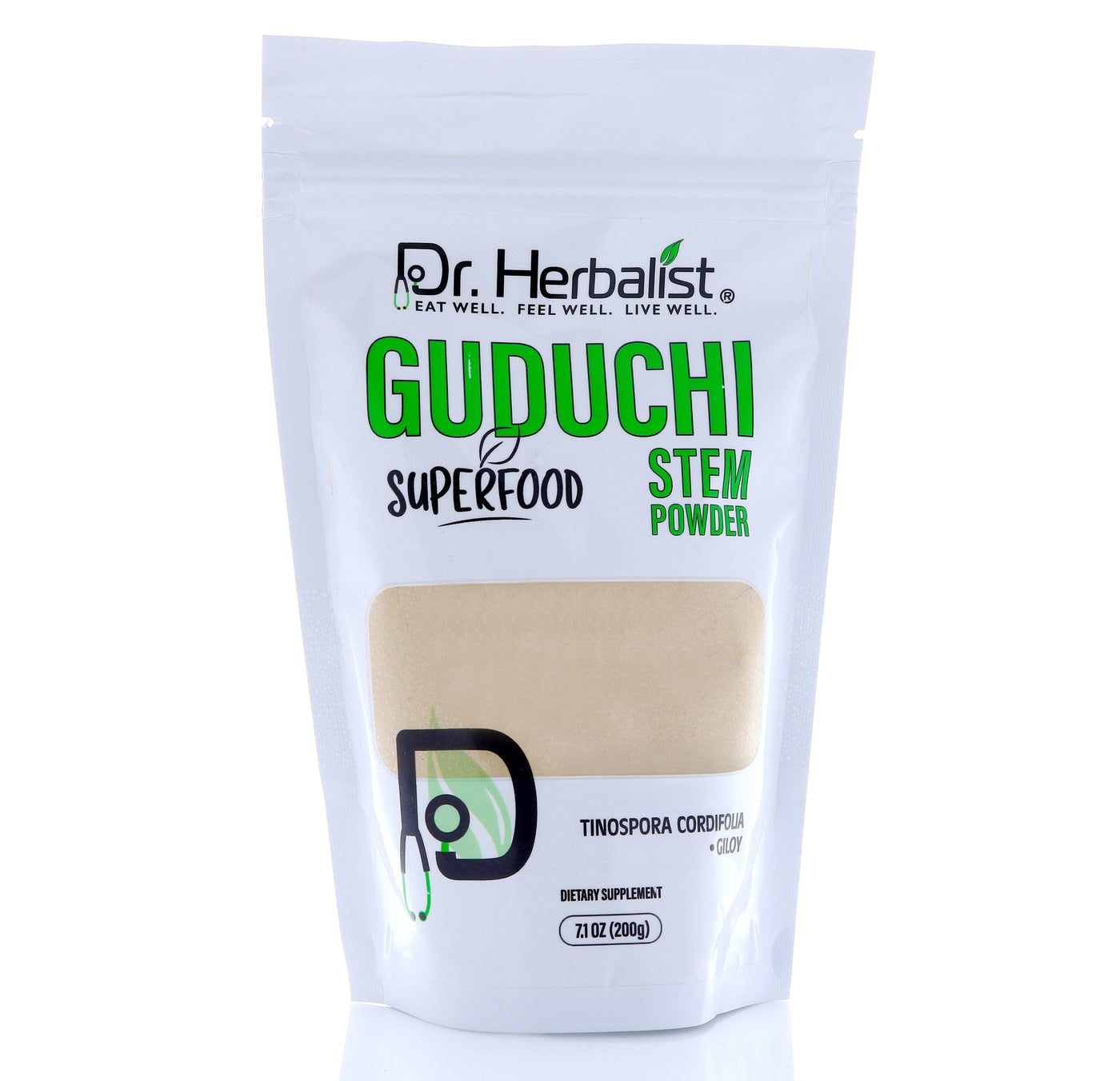 Dr. HERBALIST Guduchi Powder 200g - Pure Tinospora Cordifolia (Giloy/Amrit) | Supports Immune Modulation & Vitality* | The 'Divine Nectar' Herb | Halal, Vegan