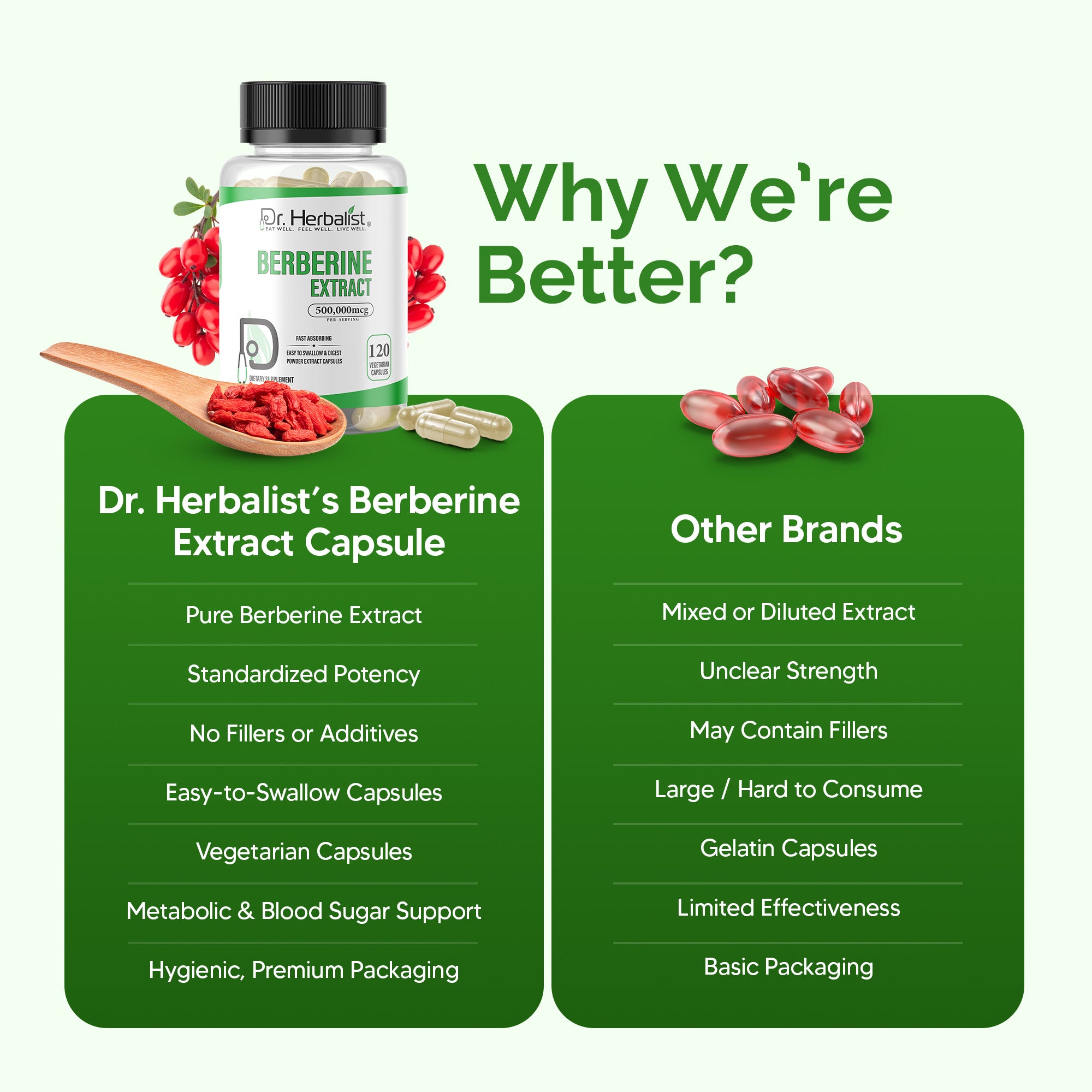 Dr Herbalist Berberine Extract (120 Capsules) – Premium Daily Herbal Supplement