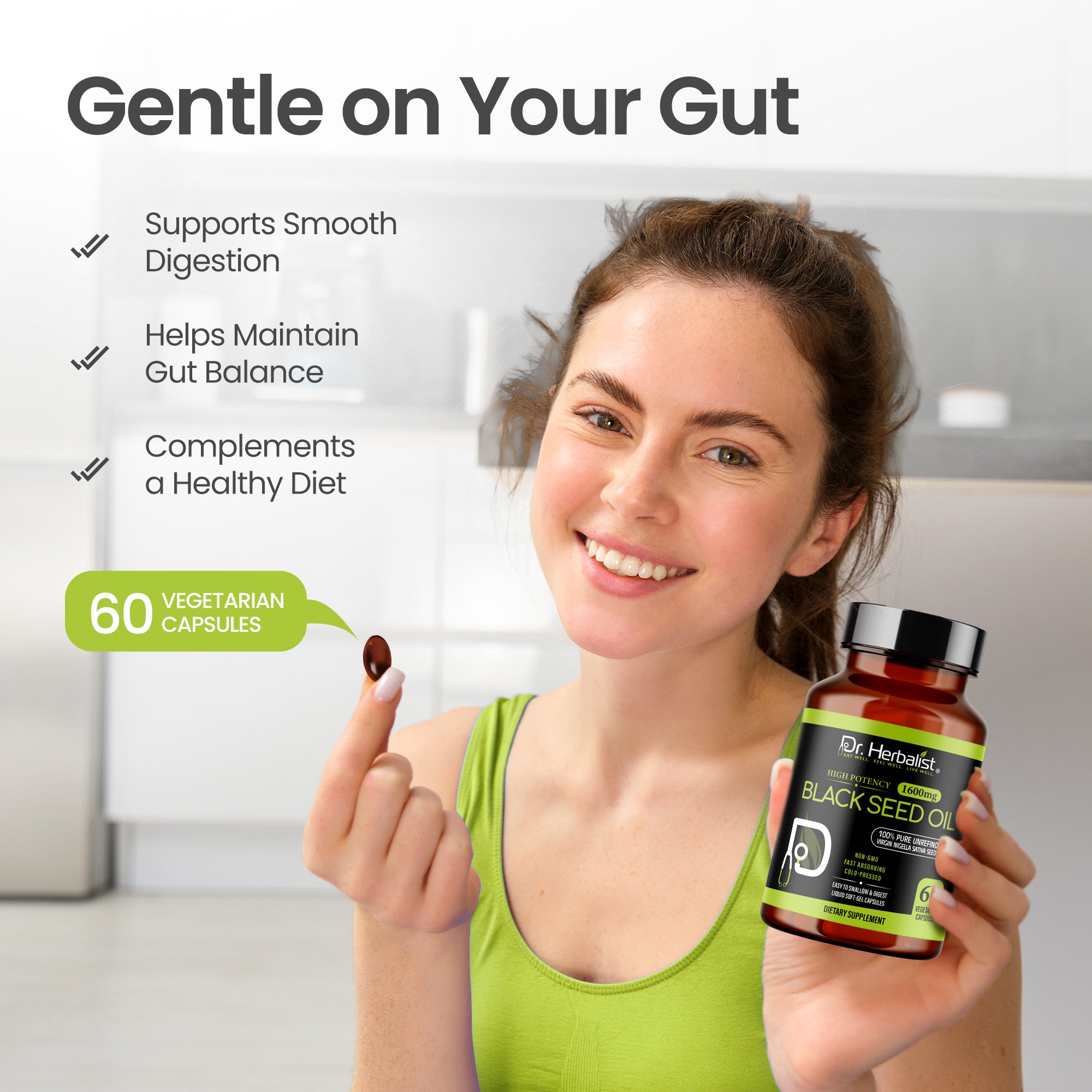 DR. HERBALIST Blackseed Oil 60 Capsule 1600mg