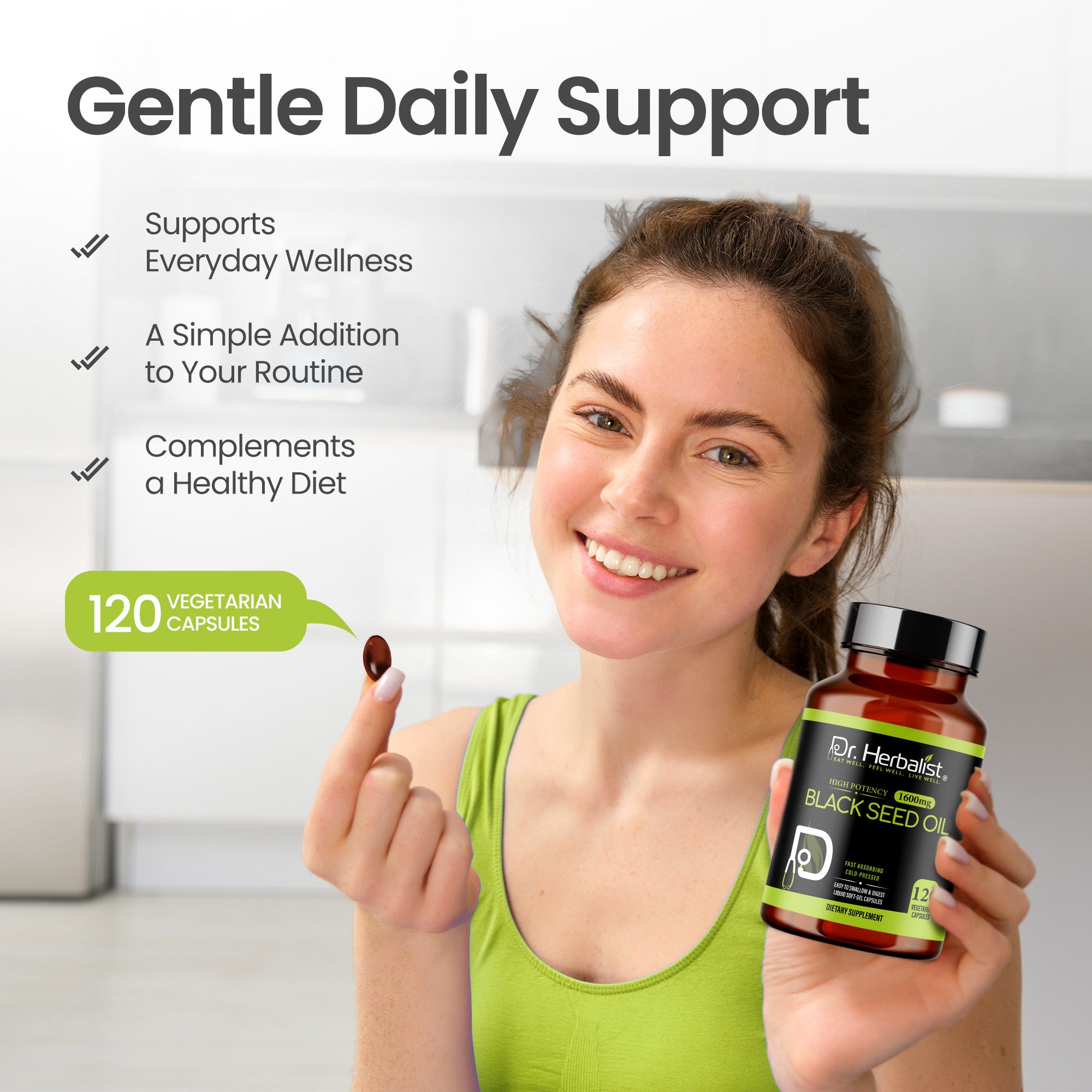 Dr Herbalist Black Seed Oil 120 Capsules – Premium Black Seed Oil Supplement