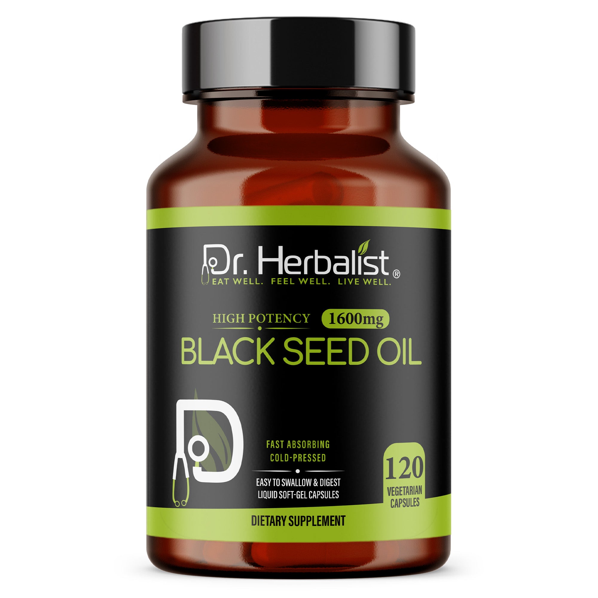 Dr Herbalist Black Seed Oil 120 Capsules – Premium Black Seed Oil Supplement