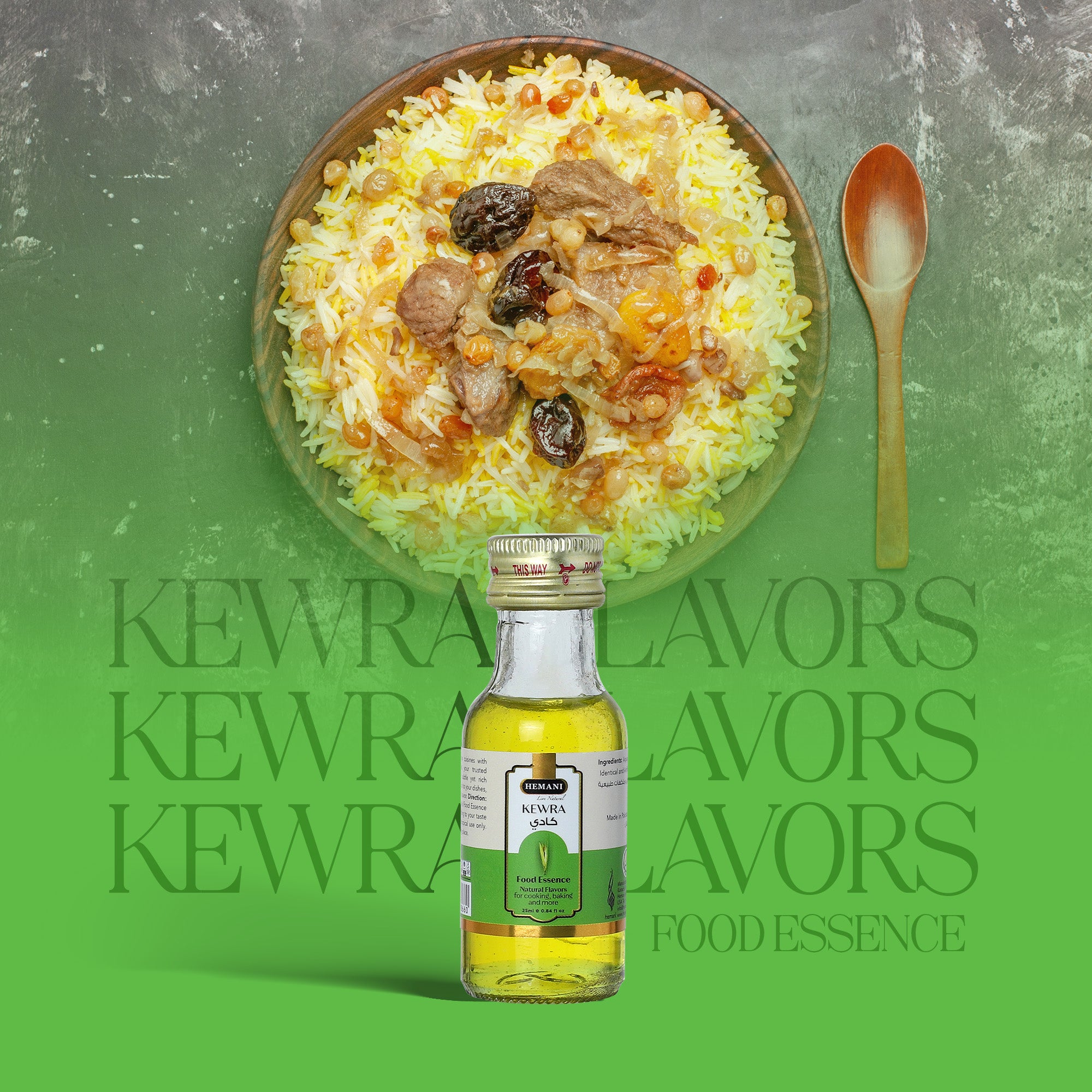 Hemani Kewra Food Essence 25 ml Halal- Concentrated Kewra Flavor for Indian Desserts, Drinks, and Recipes - Perfect for Gulab Jamun, Jalebi, Falooda, and More