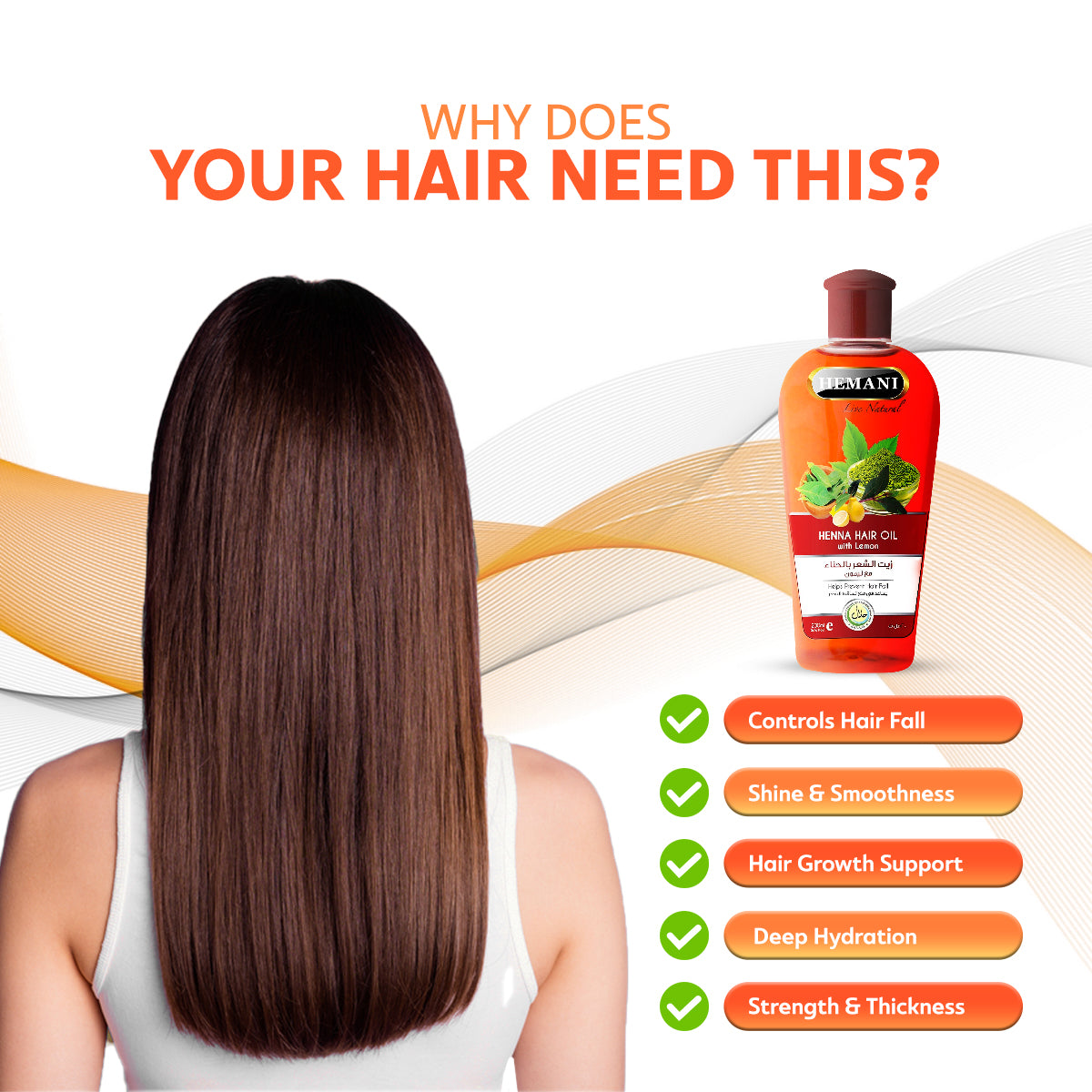 HEMANI Hair Oil Henna 200mL - Image 4