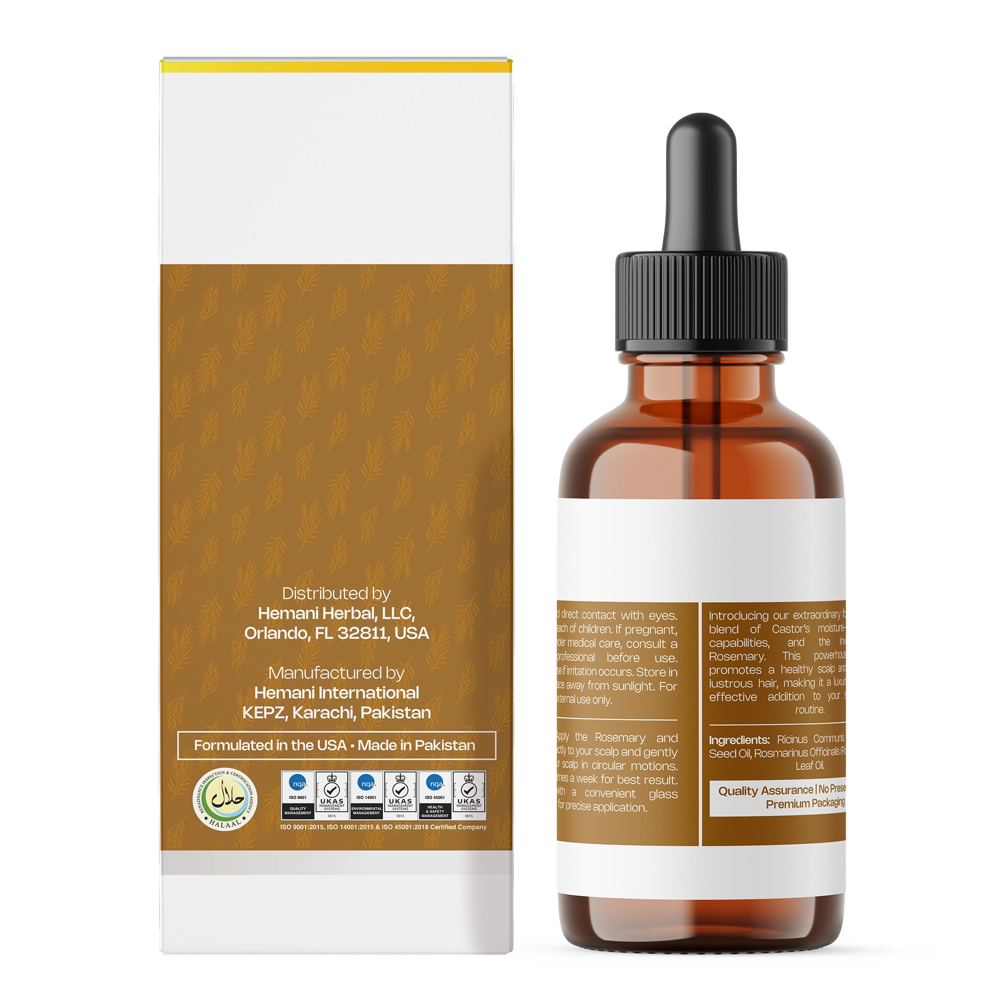 Dr Herbalist Rosemary & Castor Oil Blend 120mL – Premium Multipurpose Oil for Hair Care, Scalp Massage, Skin Care & Personal Wellness