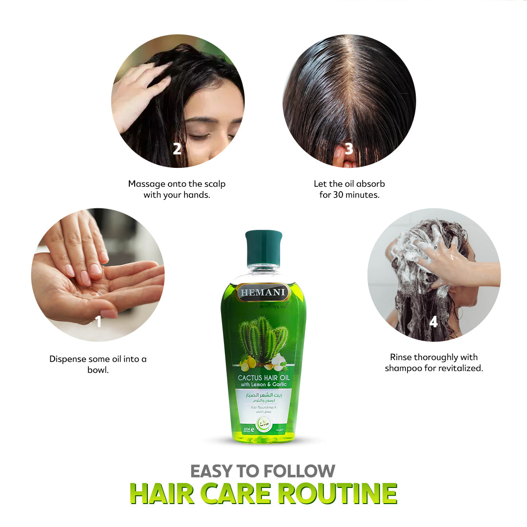 HEMANI Hair Oil Cactus 200mL - Image 8