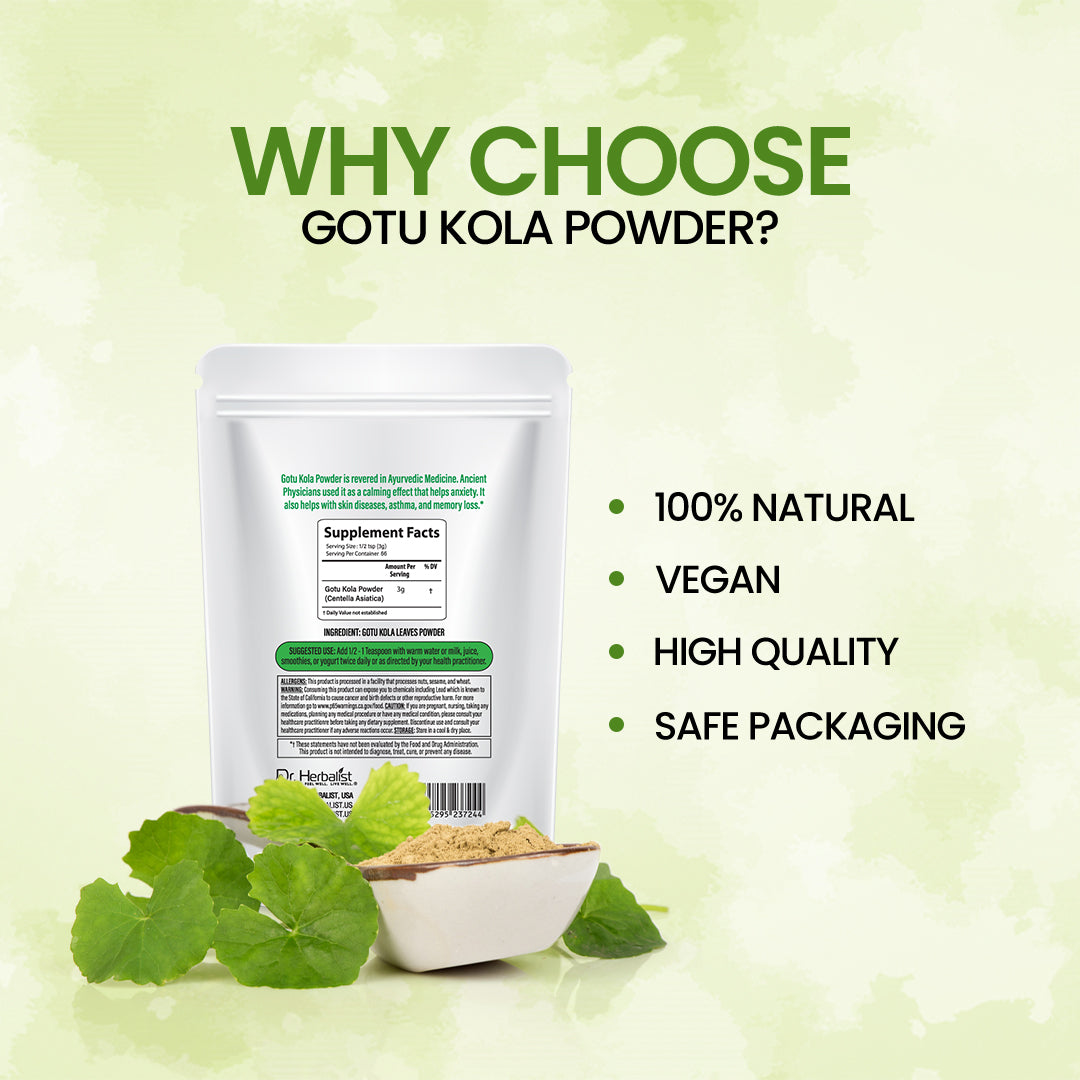 DR. HERBALIST Gotu Kola Powder 200g