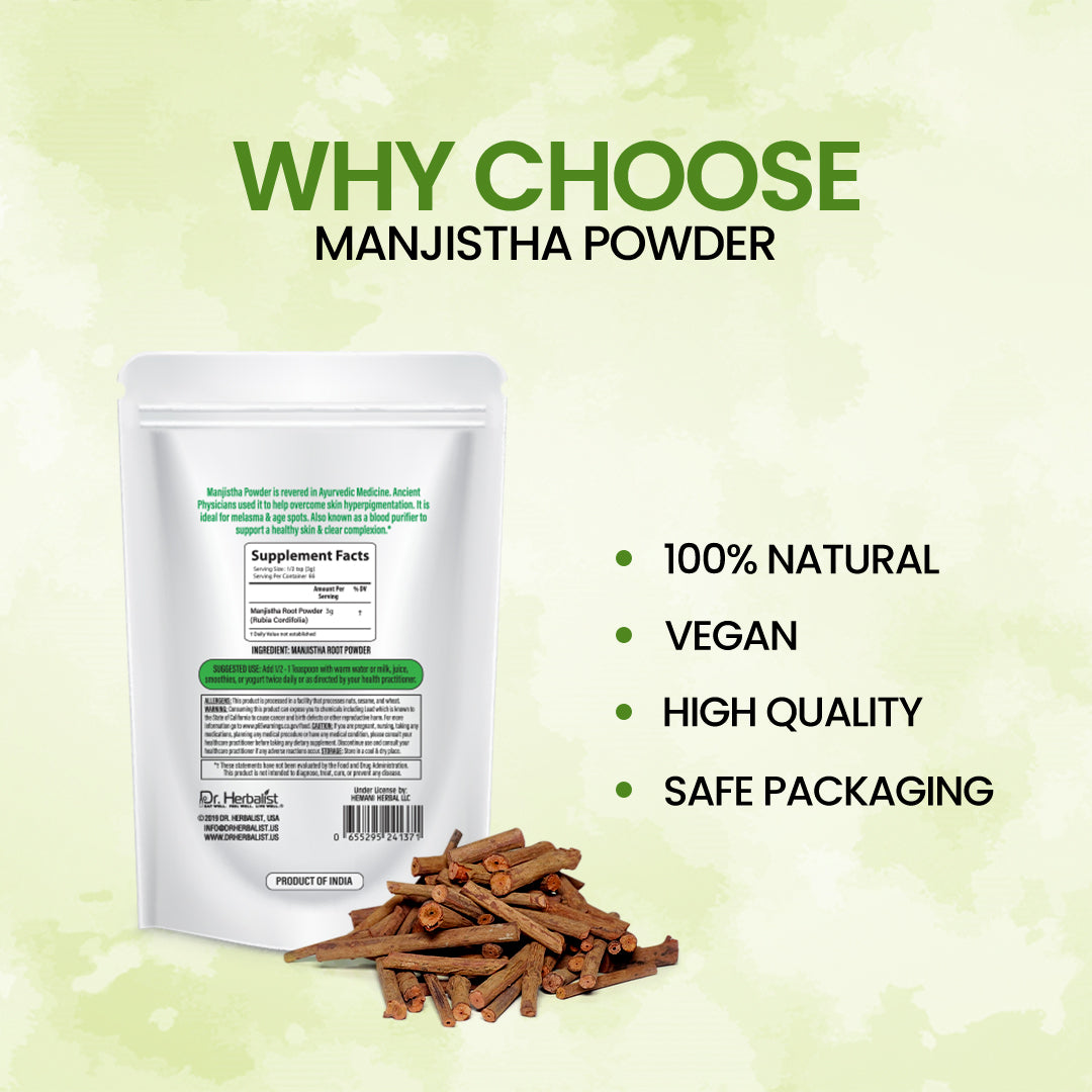 DR. HERBALIST Manjishta Powder 200g