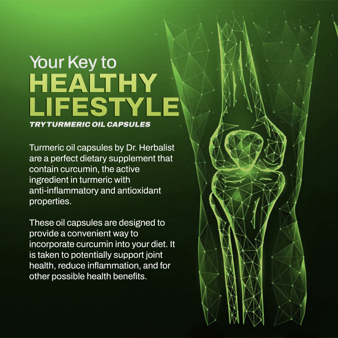 Dr Herbalist Turmeric 60 Capsules | With Curcumin Extract | Natural Anti-Inflammatory & Antioxidant | Supports Joint, Heart, Skin & Immune Health | Herbal Supplement