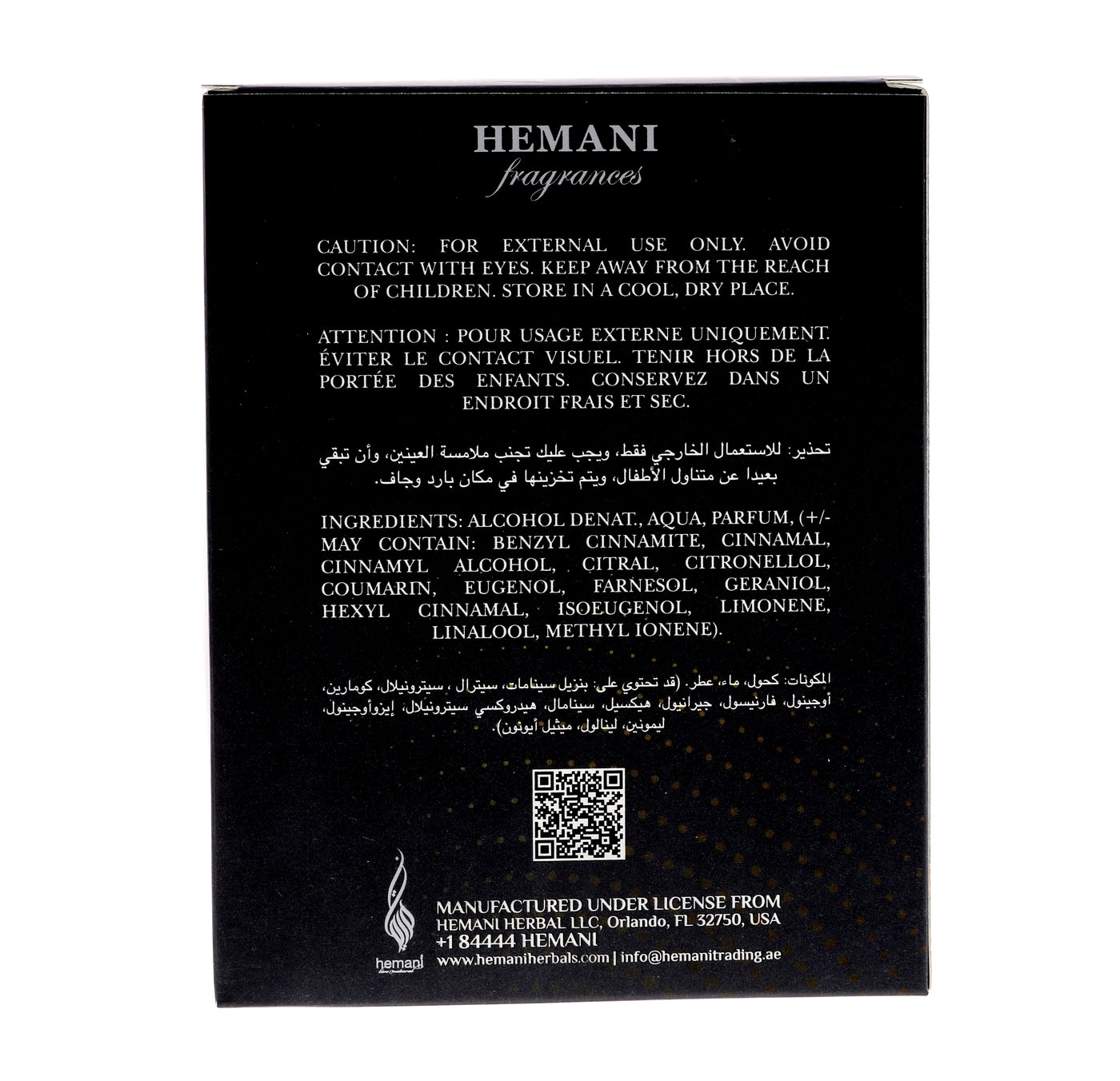 HEMANI FAW Black Jaguar 100ml-M