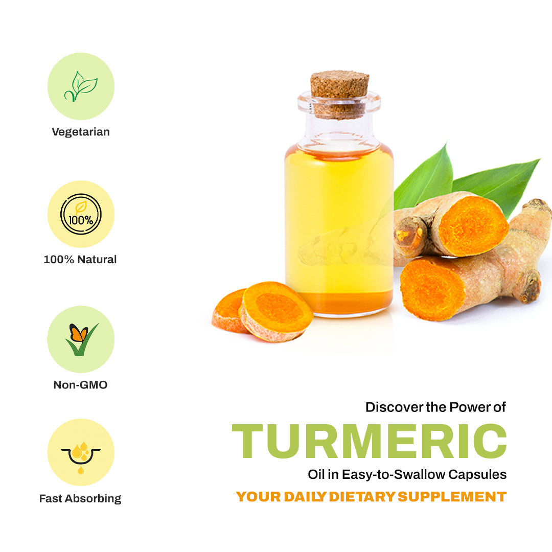 Dr Herbalist Turmeric 60 Capsules | With Curcumin Extract | Natural Anti-Inflammatory & Antioxidant | Supports Joint, Heart, Skin & Immune Health | Herbal Supplement