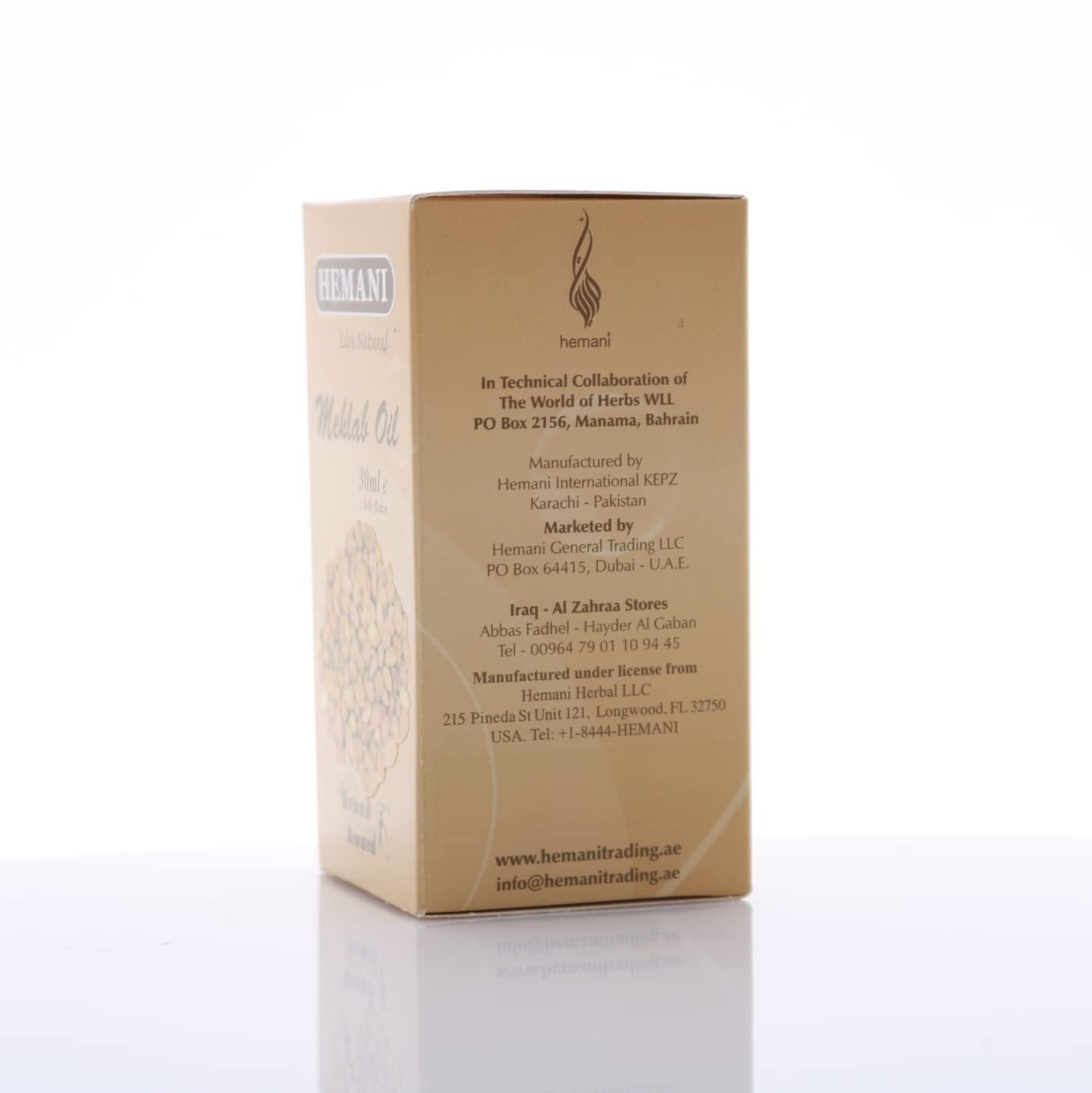 Hemani Mehlab Oil 30ml Prunus Mahaleb, Mahaleb Cherry, St Lucie Cherry - 100% Natural & Pure Mahaleb Essential Oil for Skin & Hair Care, Promoting Healthy Glow & Shine, Aromatherapy & Relaxation