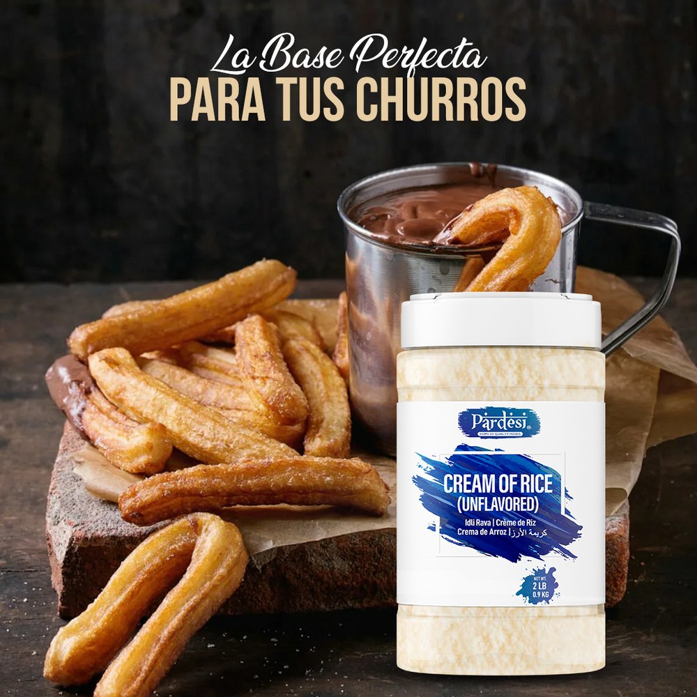 Pardesi Cream of Rice (Unflavored), 3.85 LB (1.75 KG) Idli Rava, Crema de Arroz