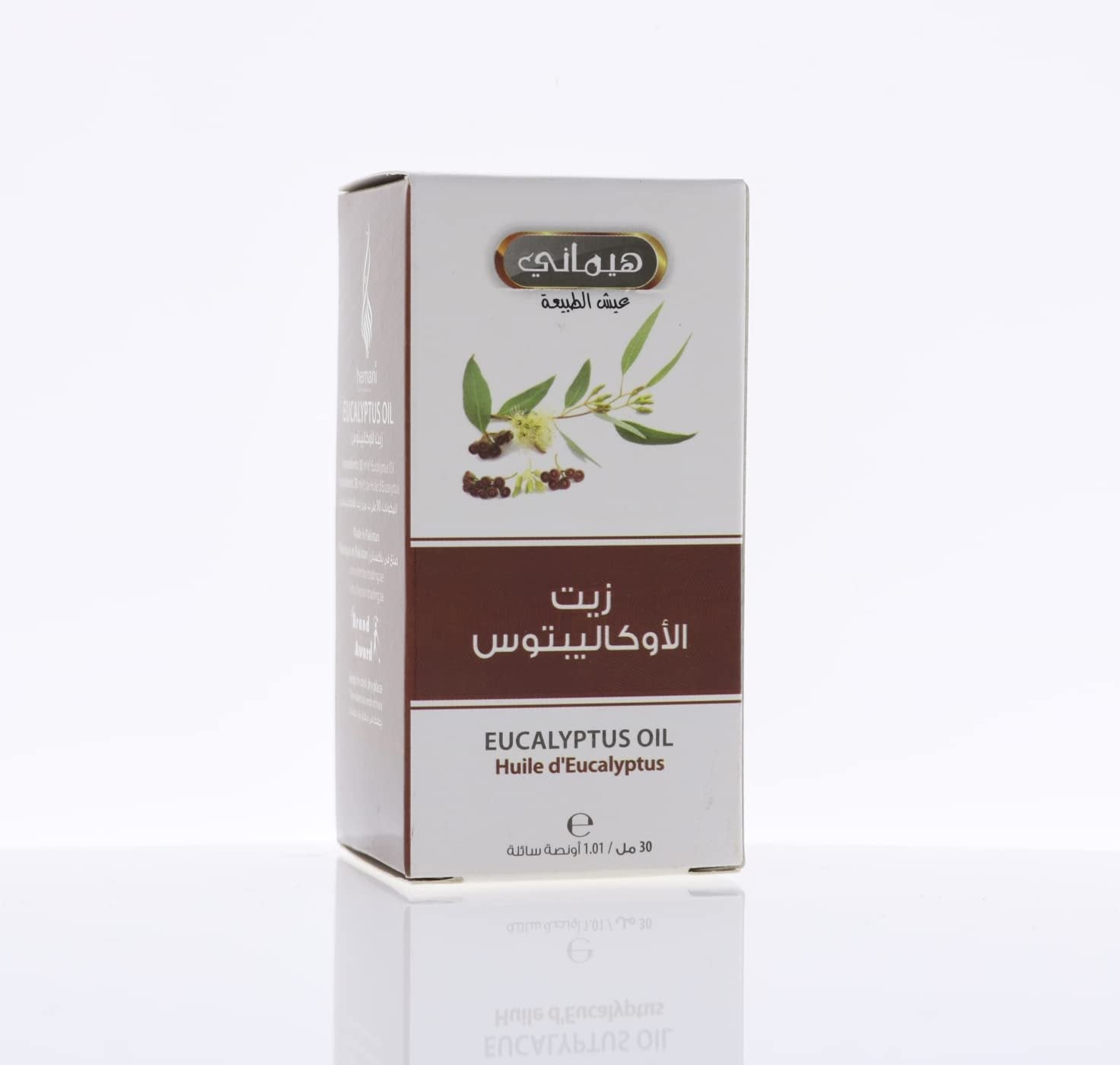 Hemani Eucalyptus Oil (Eucalyptus globulus) 30mL - Pure & Refreshing Essential Oil for Aromatherapy, Relaxation, Calming Mind & Body, Uplifting Experience, Natural Decongestant & Meditation