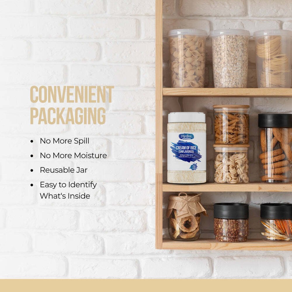 Pardesi Cream of Rice (Unflavored), 3.85 LB (1.75 KG) Idli Rava, Crema de Arroz