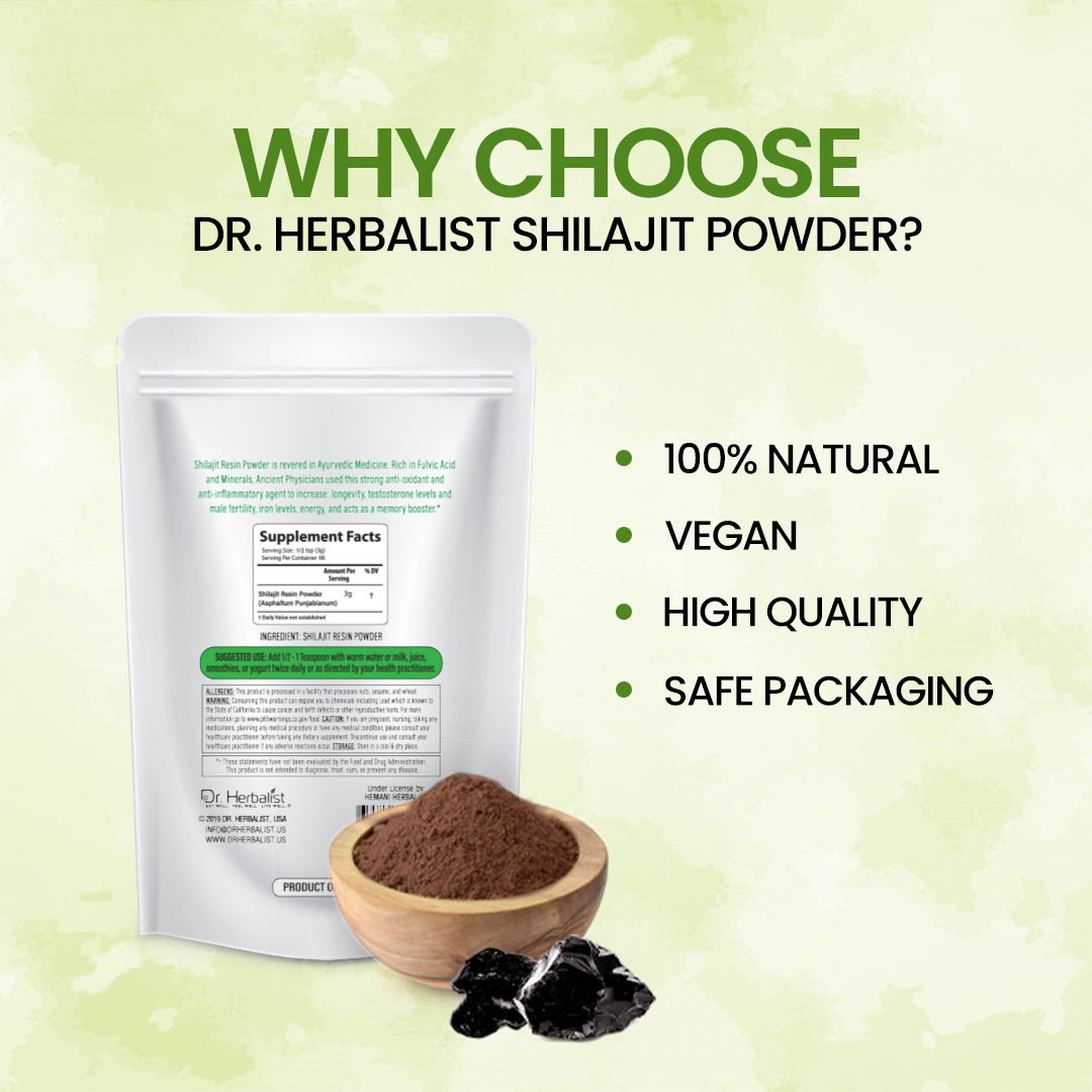 DR. HERBALIST Shilajit Powder 200g