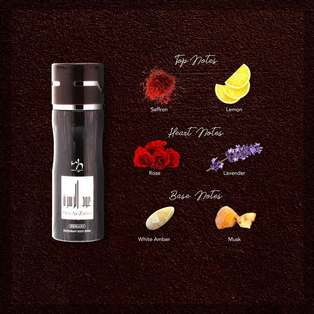 WB HEMANI Oud Az Zahra Deodorant Spray 200mL