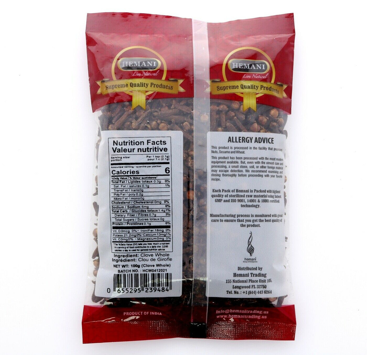 HEMANI Clove Whole 100g