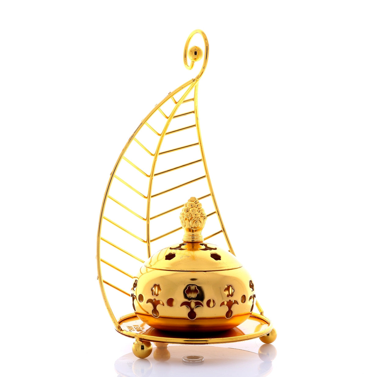 GENERIC Charcoal Bakhoor Burner QL07AG - Gold - Image 5