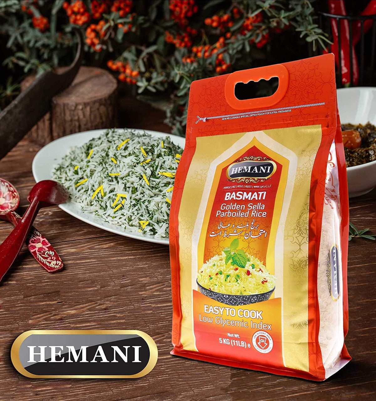 HEMANI Golden Sella Basmati Rice Lower GI 11LB