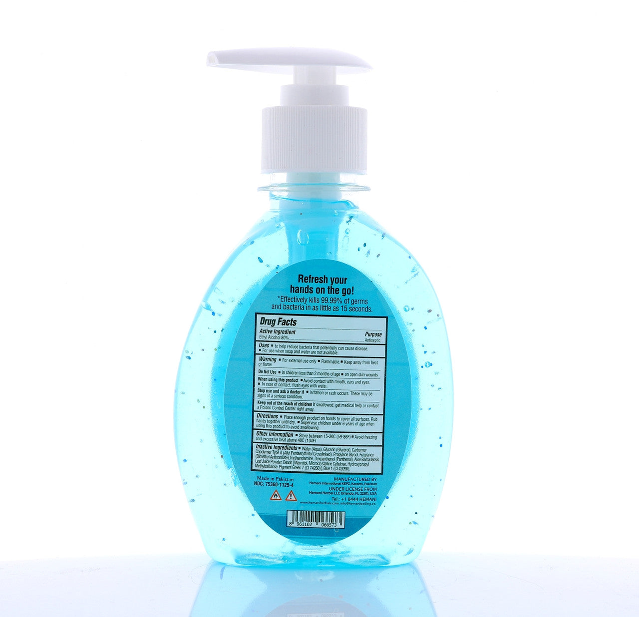 HEMANI Hand Sanitizer 250mL - Maximum Strength 80%