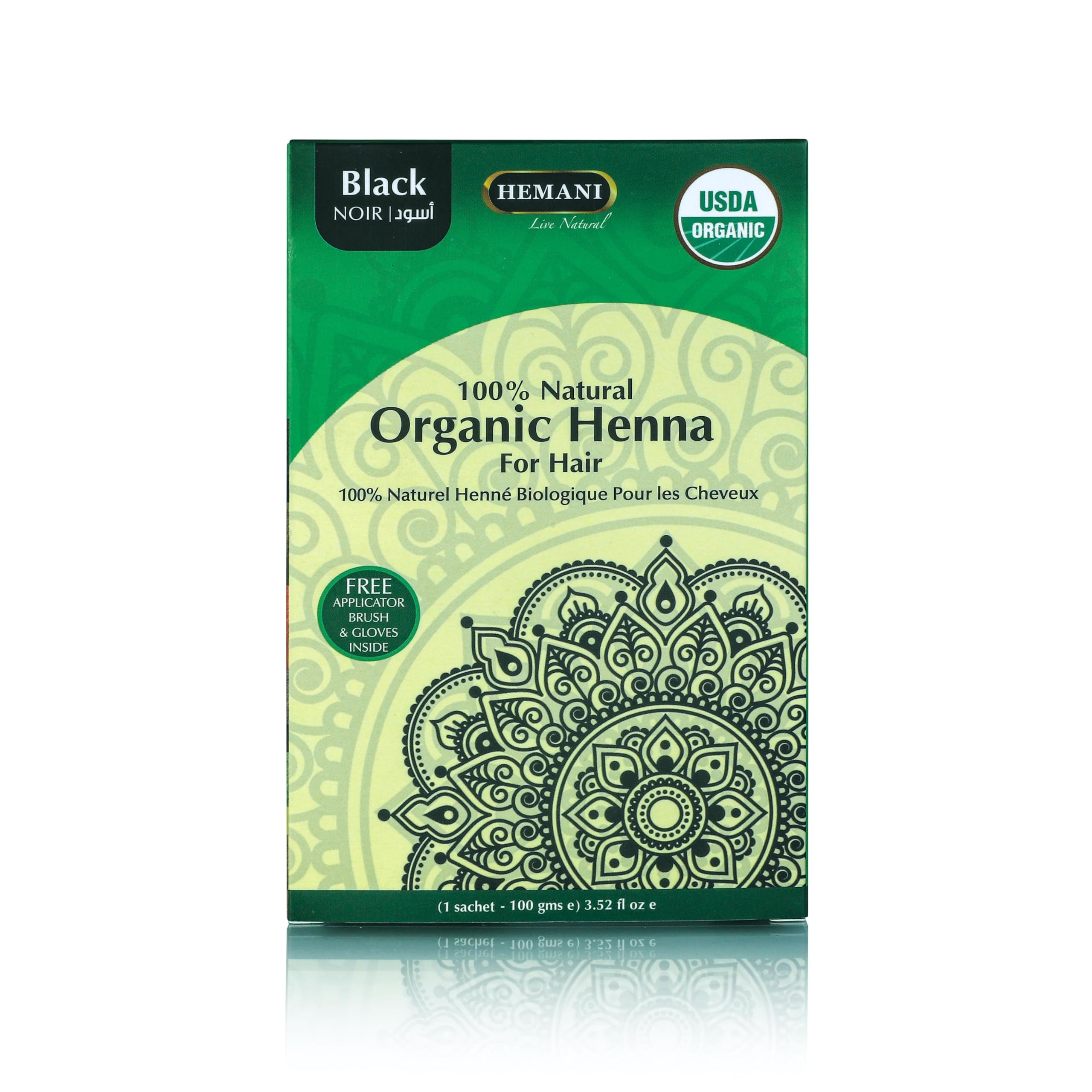 HEMANI Organic Henna Black 100g