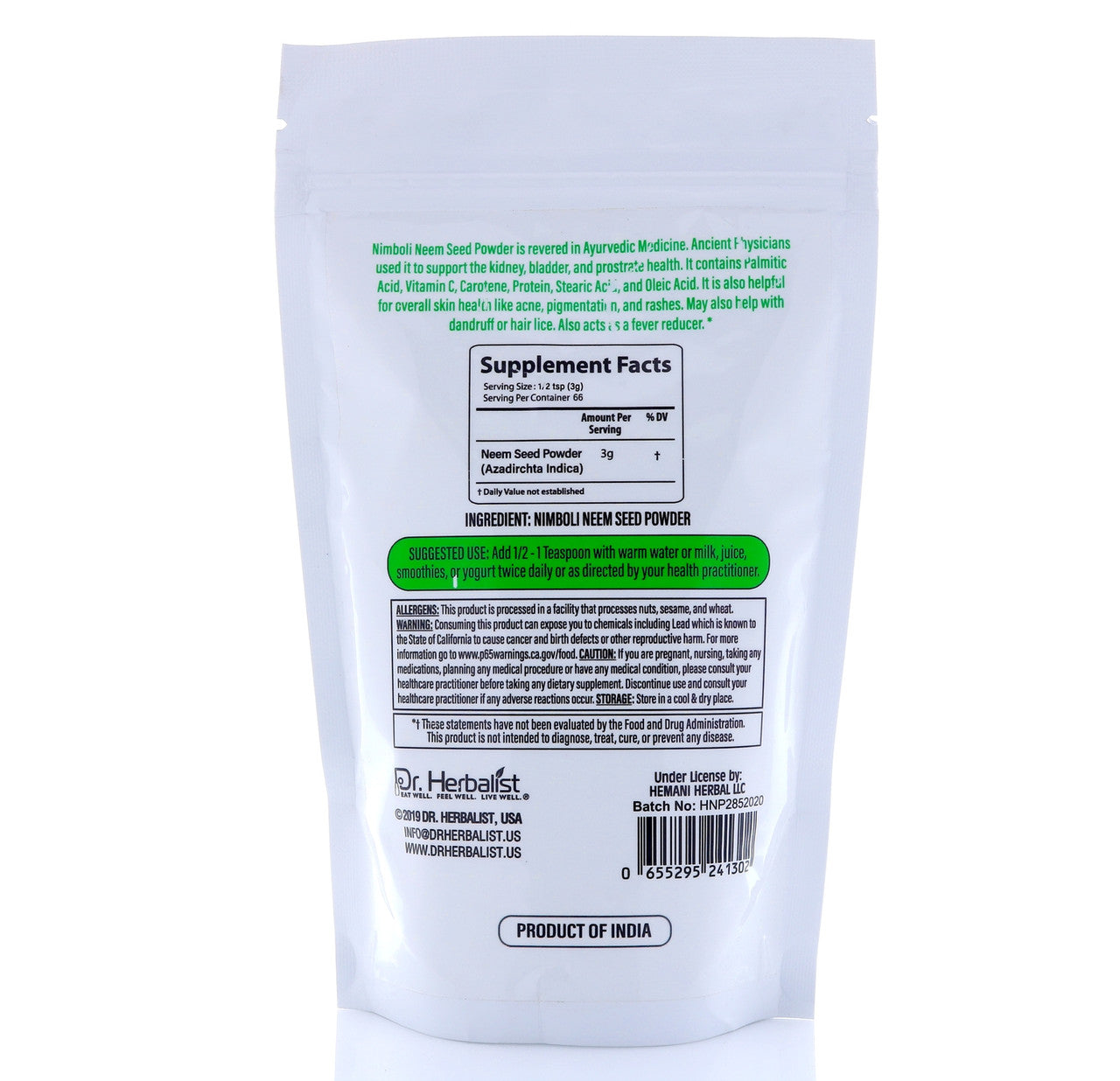 DR. HERBALIST Nimoli Powder 200g