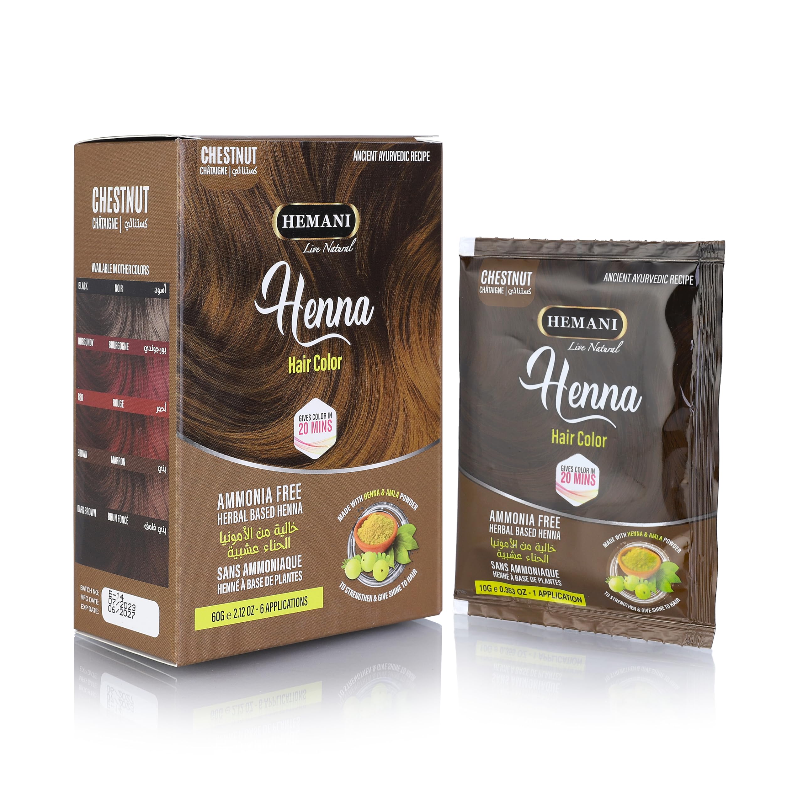 HEMANI Henna Chestnut 60g