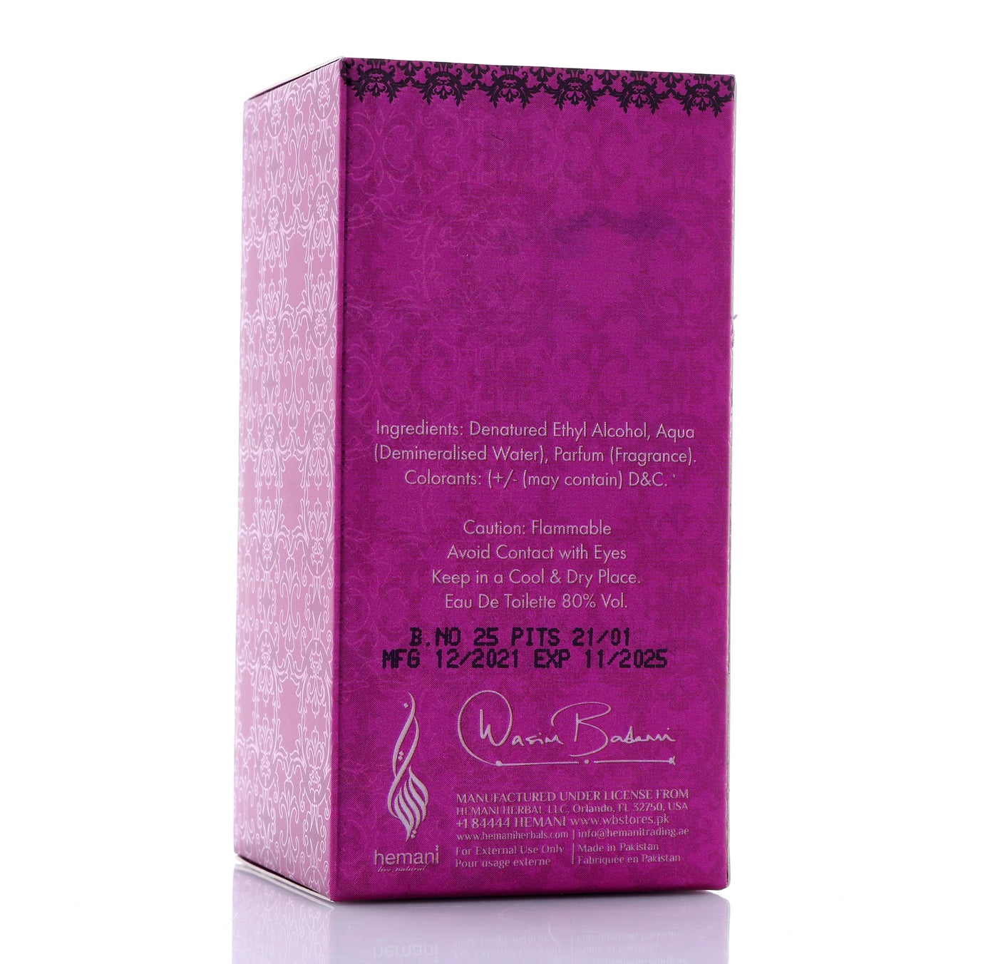 WB HEMANI Perfume Intense Secret 25mL