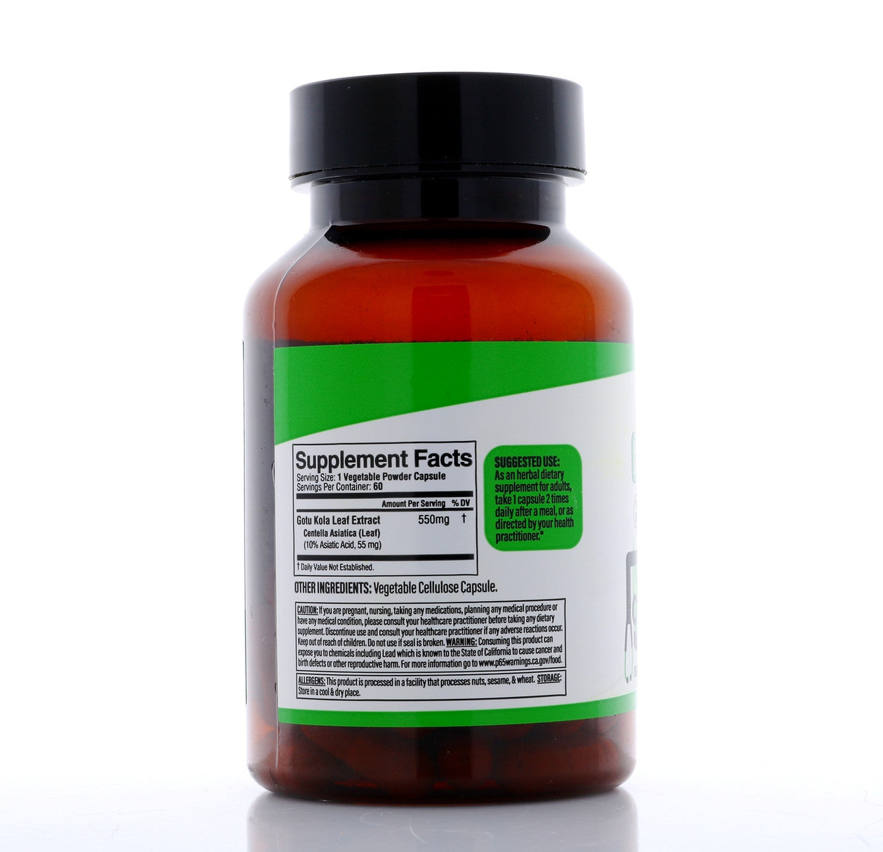 DR. HERBALIST Gotu Kola Extract 550mg 60 Capsules