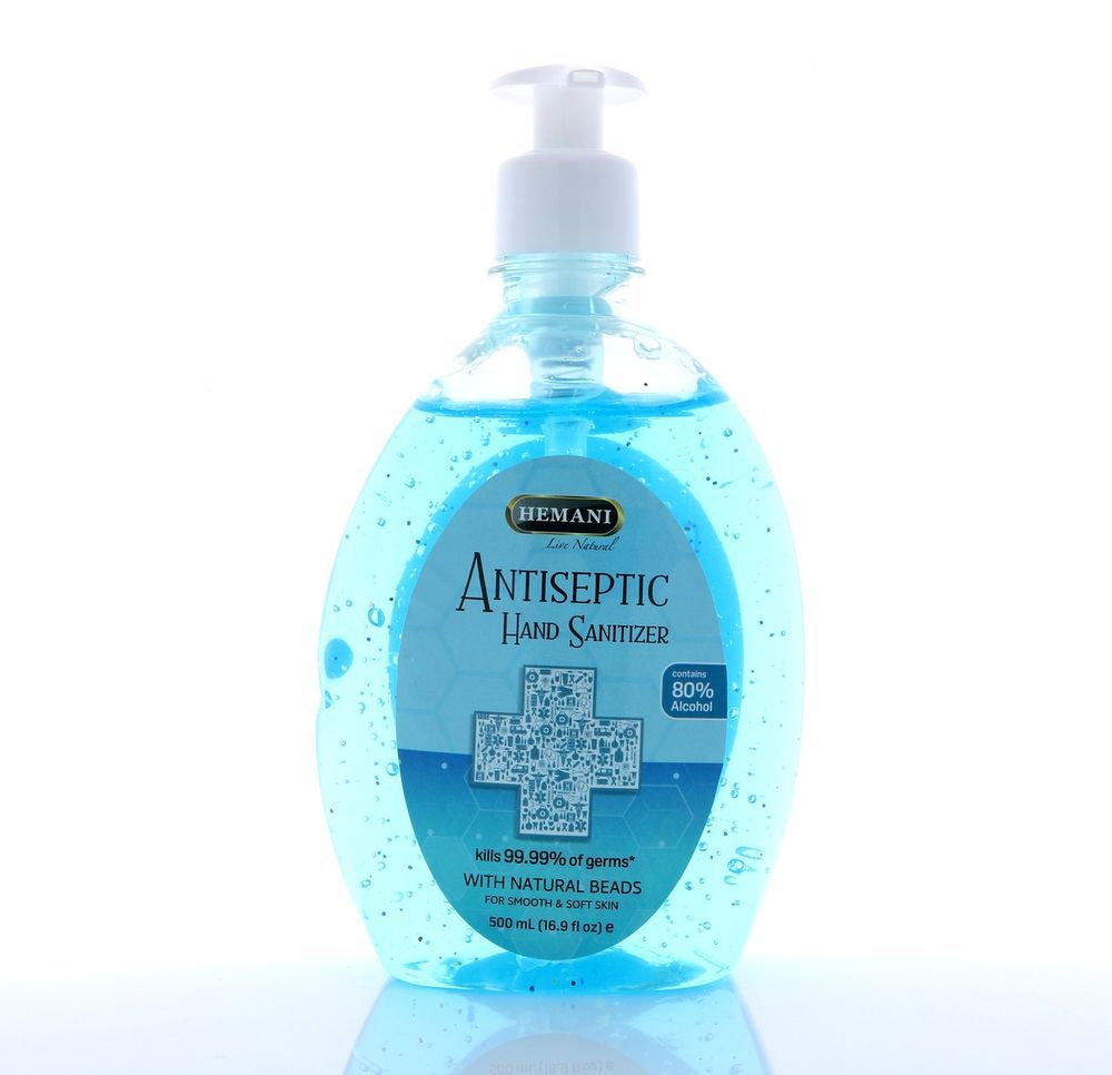 HEMANI Hand Sanitizer 500mL - Maximum Strength 80%