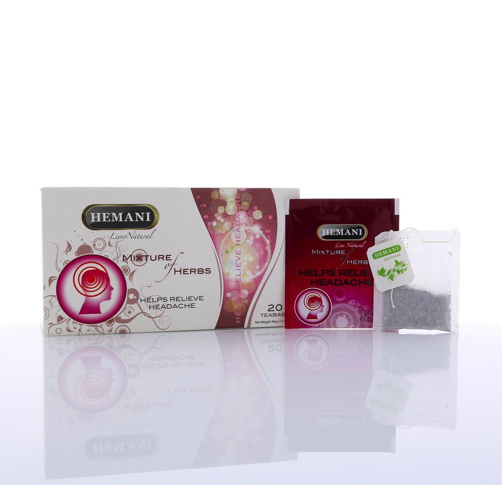 HEMANI Wellness Tea Help Relieve Headache 20 Tea Bags