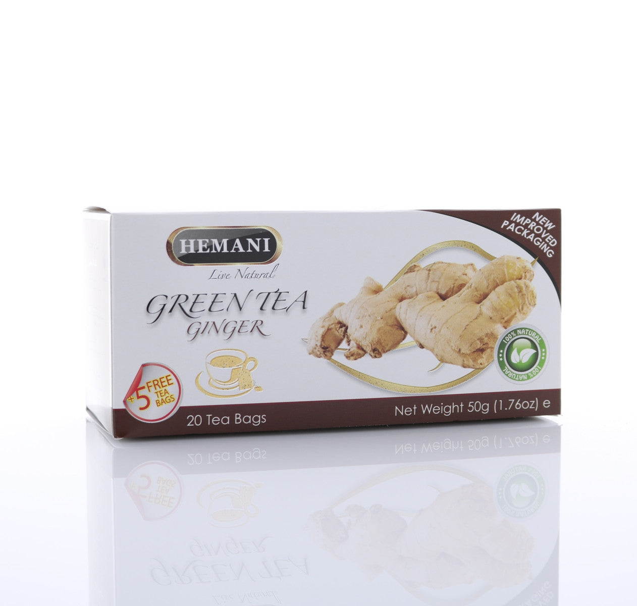 HEMANI Green Tea Ginger 40g